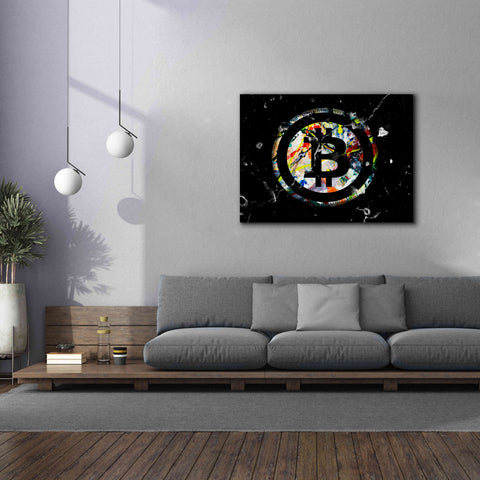Image of 'Bitcoin Paint' by Karen Smith Giclee Canvas Wall Art,54x40