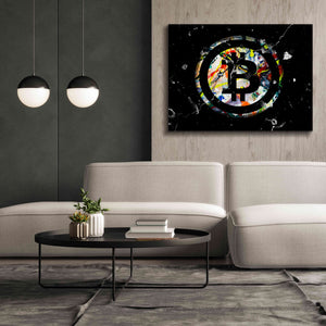 'Bitcoin Paint' by Karen Smith Giclee Canvas Wall Art,54x40
