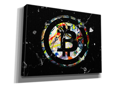 'Bitcoin Paint' by Karen Smith Giclee Canvas Wall Art