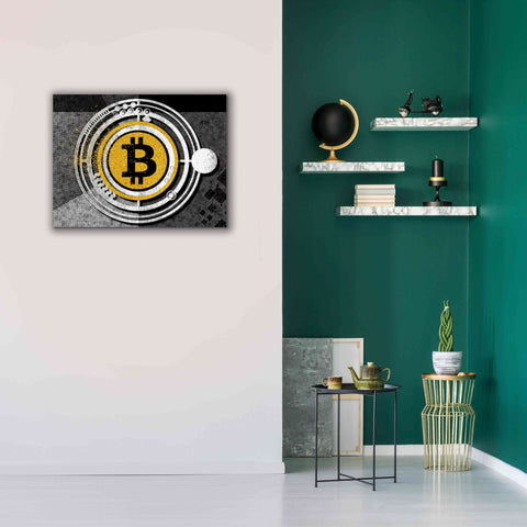 Image of 'Bitcoin Glitterball' by Karen Smith Giclee Canvas Wall Art,34x26