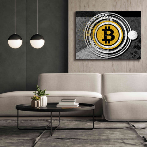 Image of 'Bitcoin Glitterball' by Karen Smith Giclee Canvas Wall Art,54x40