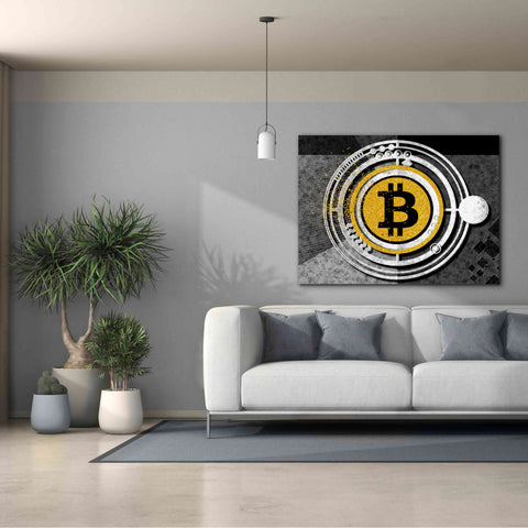 Image of 'Bitcoin Glitterball' by Karen Smith Giclee Canvas Wall Art,54x40