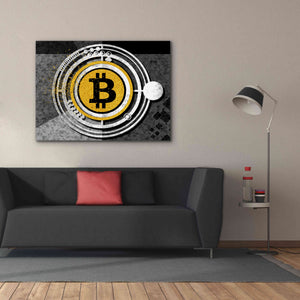 'Bitcoin Glitterball' by Karen Smith Giclee Canvas Wall Art,54x40
