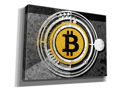 Image of 'Bitcoin Glitterball' by Karen Smith Giclee Canvas Wall Art