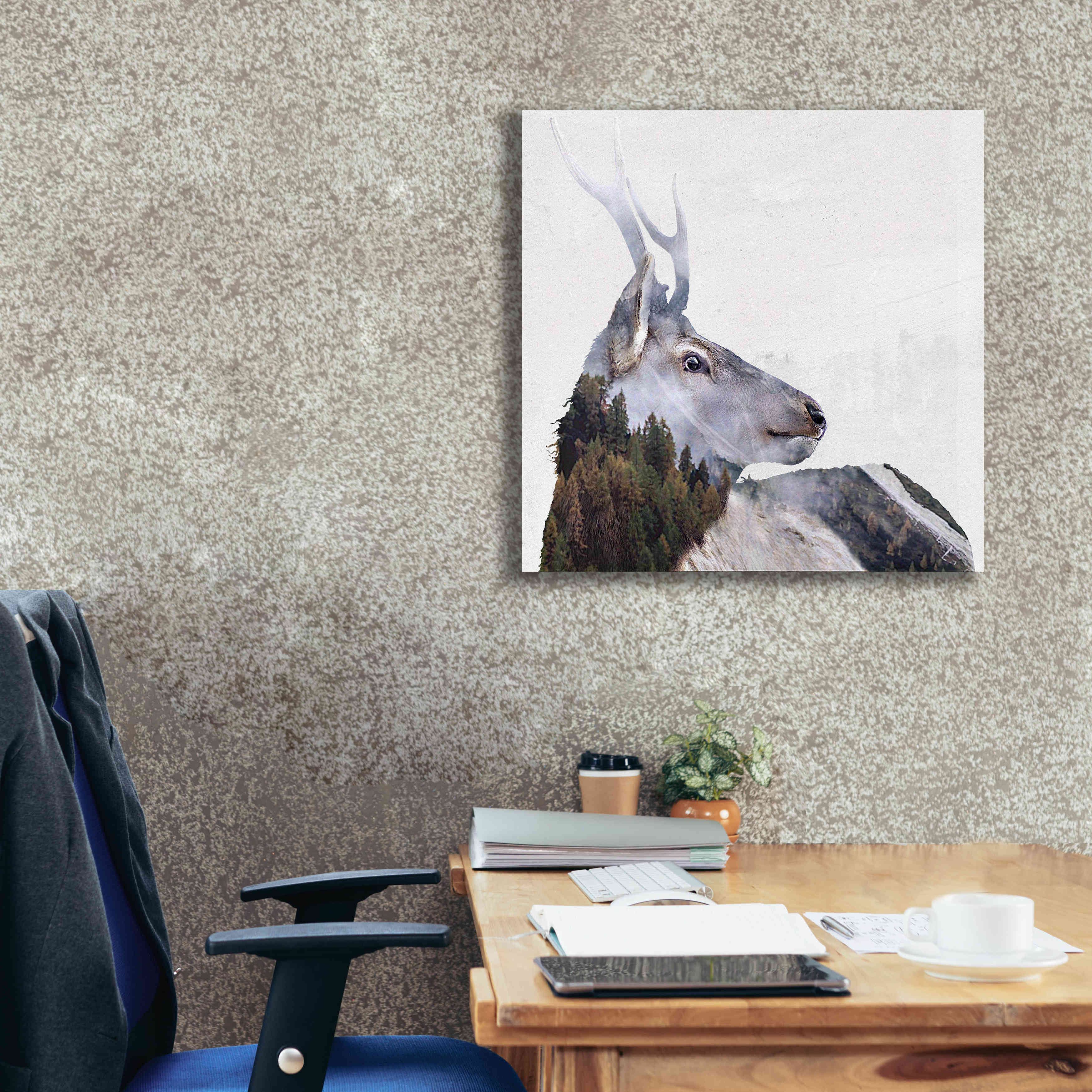 'Alpine Stag' by Karen Smith Giclee Canvas Wall Art,26x26