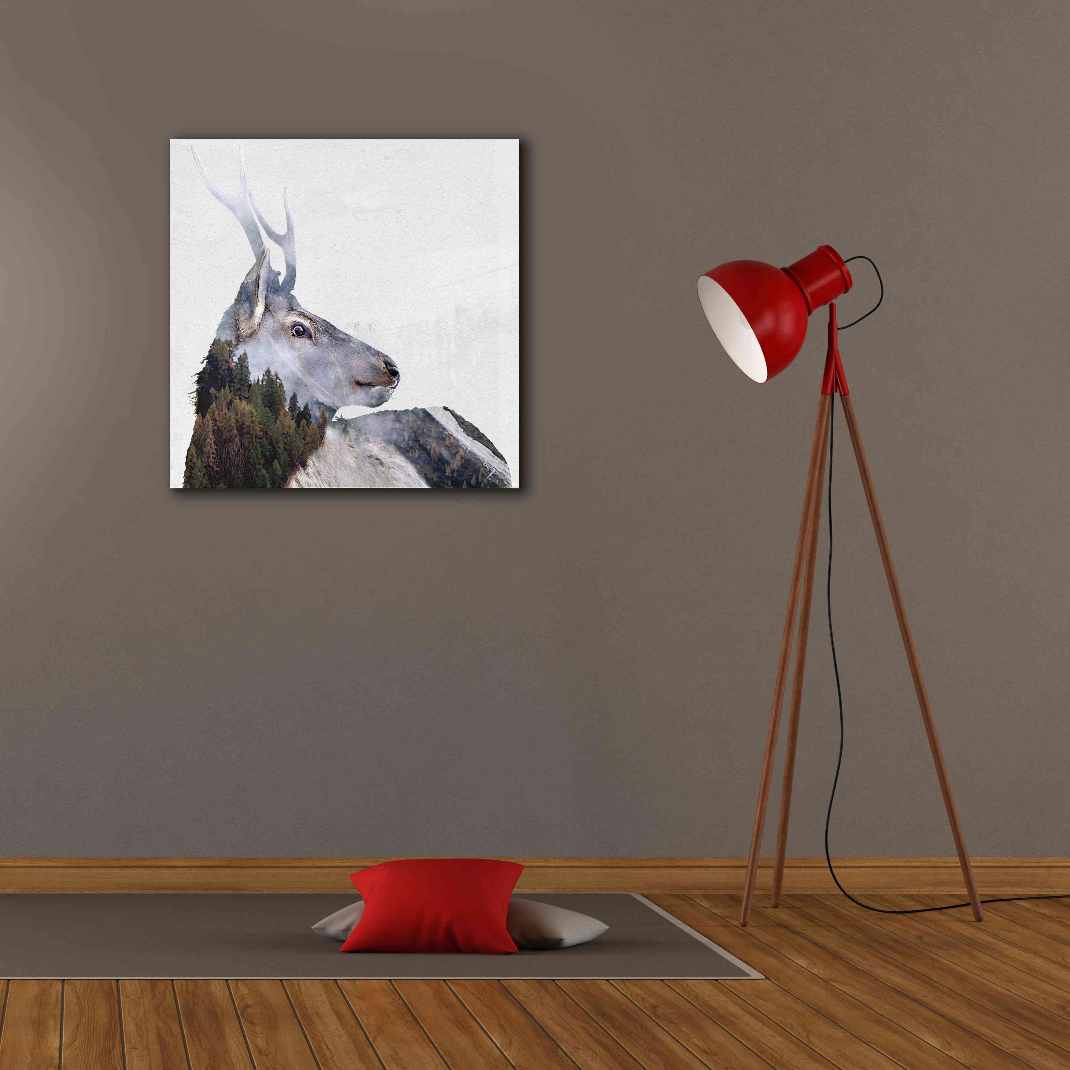 'Alpine Stag' by Karen Smith Giclee Canvas Wall Art,26x26