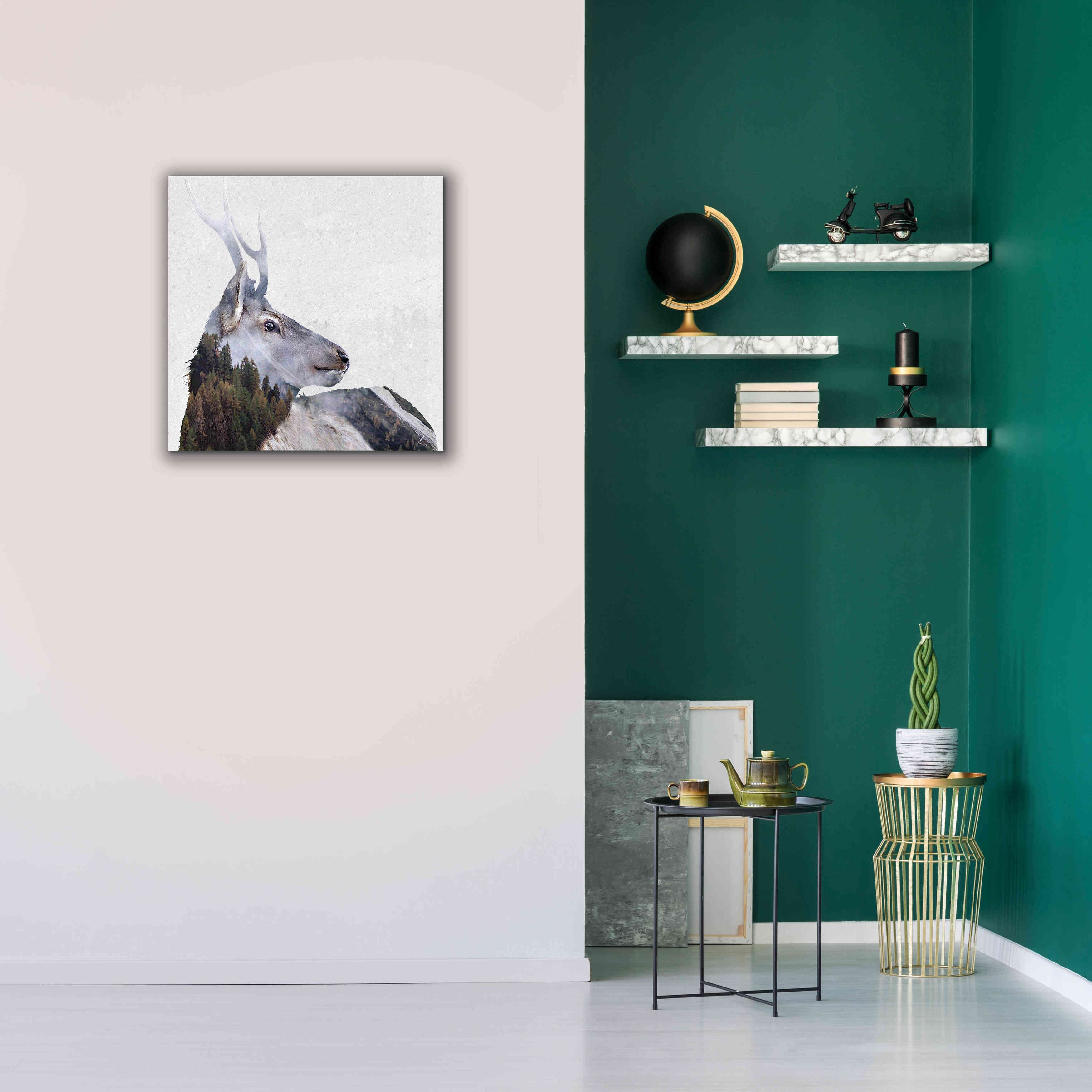 'Alpine Stag' by Karen Smith Giclee Canvas Wall Art,26x26