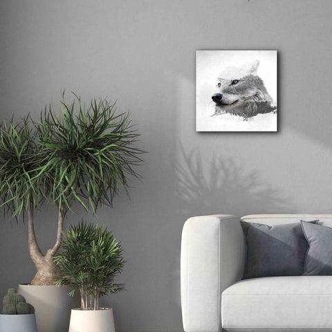 Image of 'Wolf In Ice' by Karen Smith Giclee Canvas Wall Art,18x18