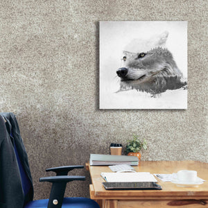 'Wolf In Ice' by Karen Smith Giclee Canvas Wall Art,26x26