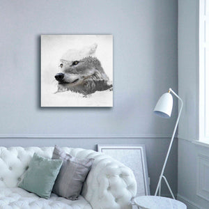 'Wolf In Ice' by Karen Smith Giclee Canvas Wall Art,37x37