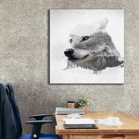 Image of 'Wolf In Ice' by Karen Smith Giclee Canvas Wall Art,37x37