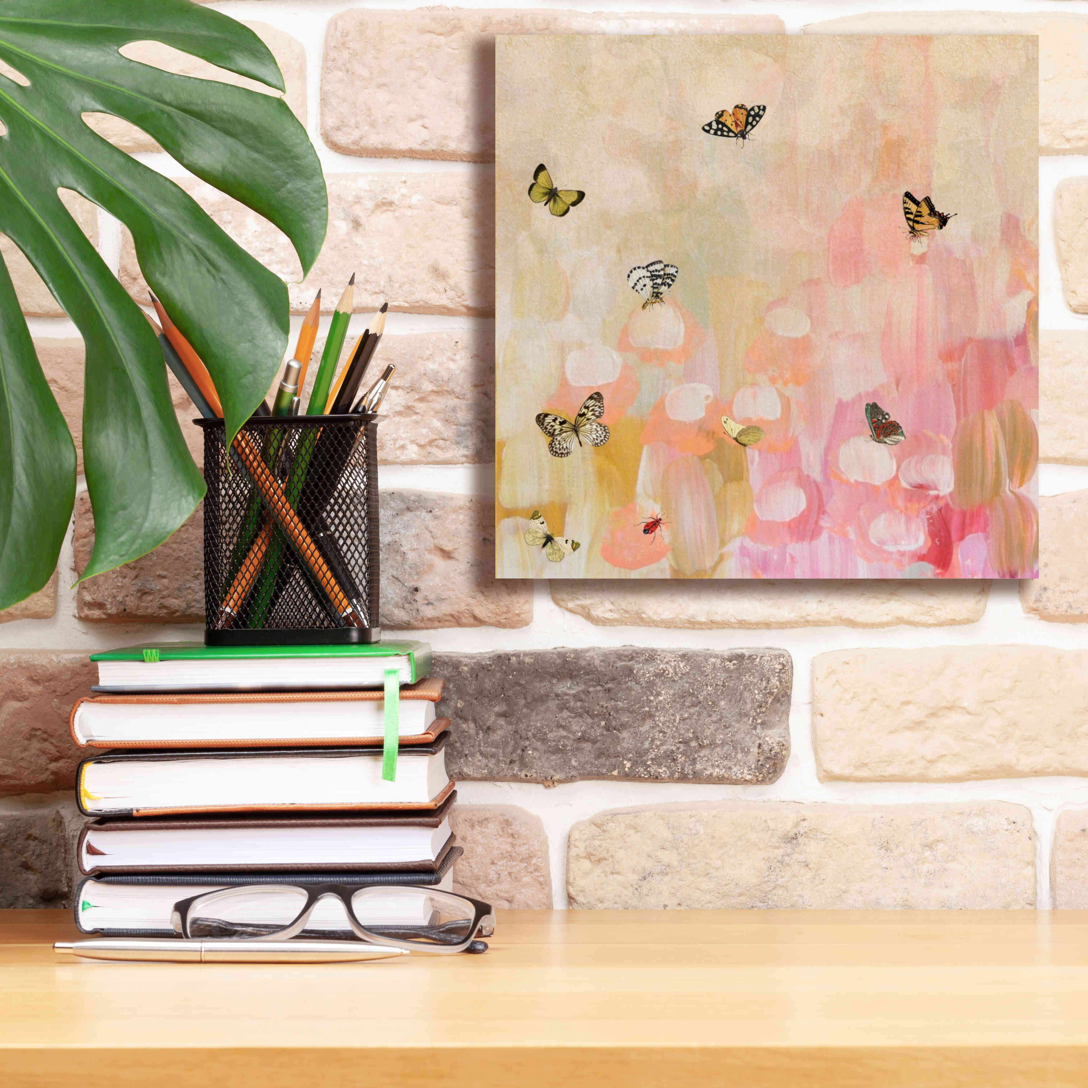 'Butterfly by 7' by Karen Smith Giclee Canvas Wall Art,12x12