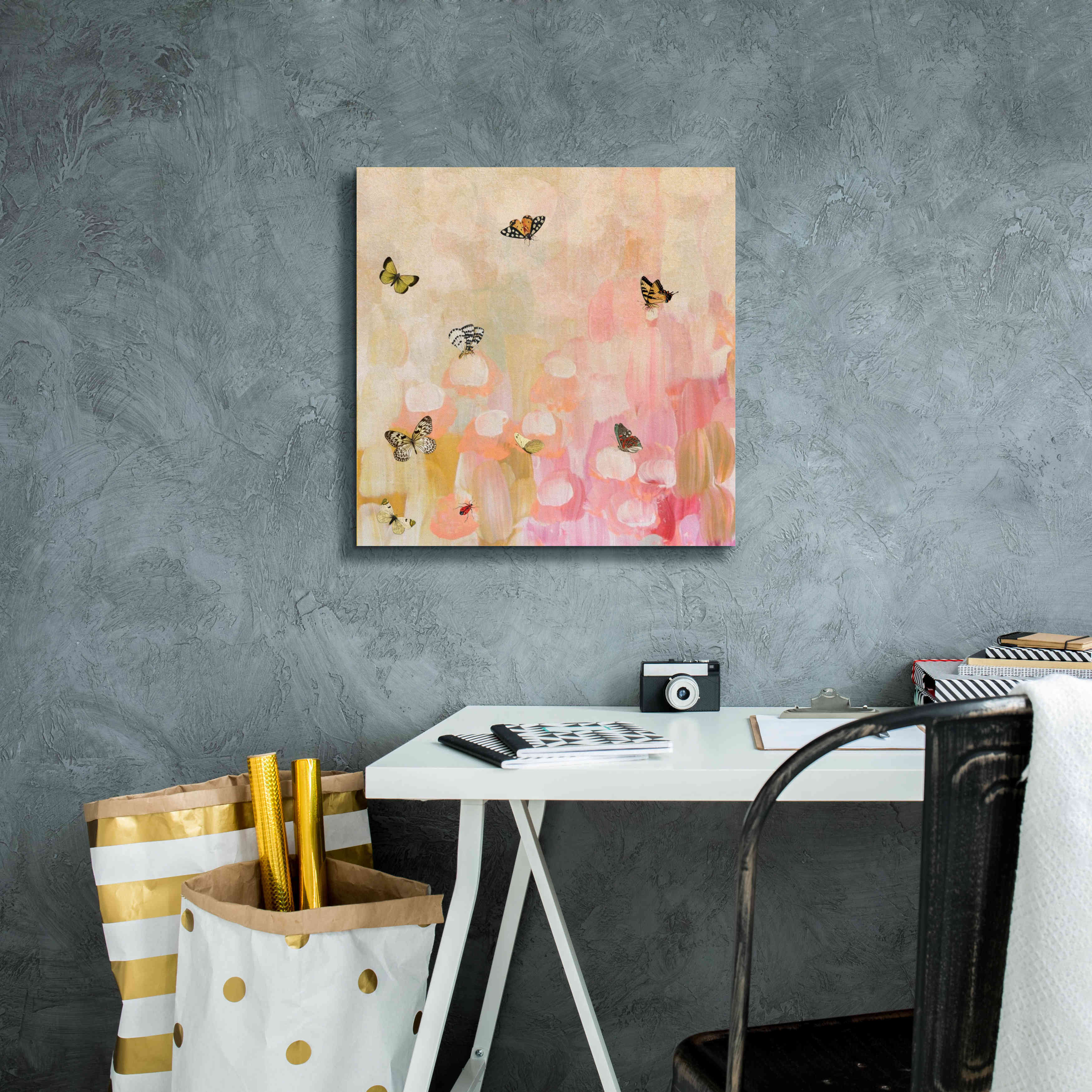 'Butterfly by 7' by Karen Smith Giclee Canvas Wall Art,18x18