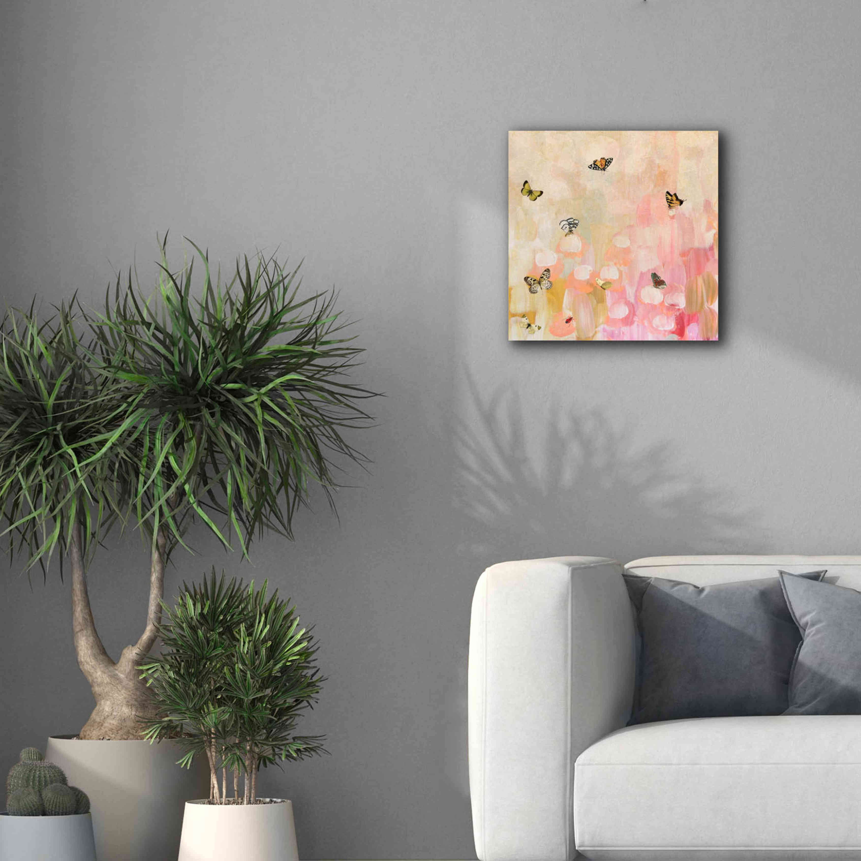 'Butterfly by 7' by Karen Smith Giclee Canvas Wall Art,18x18