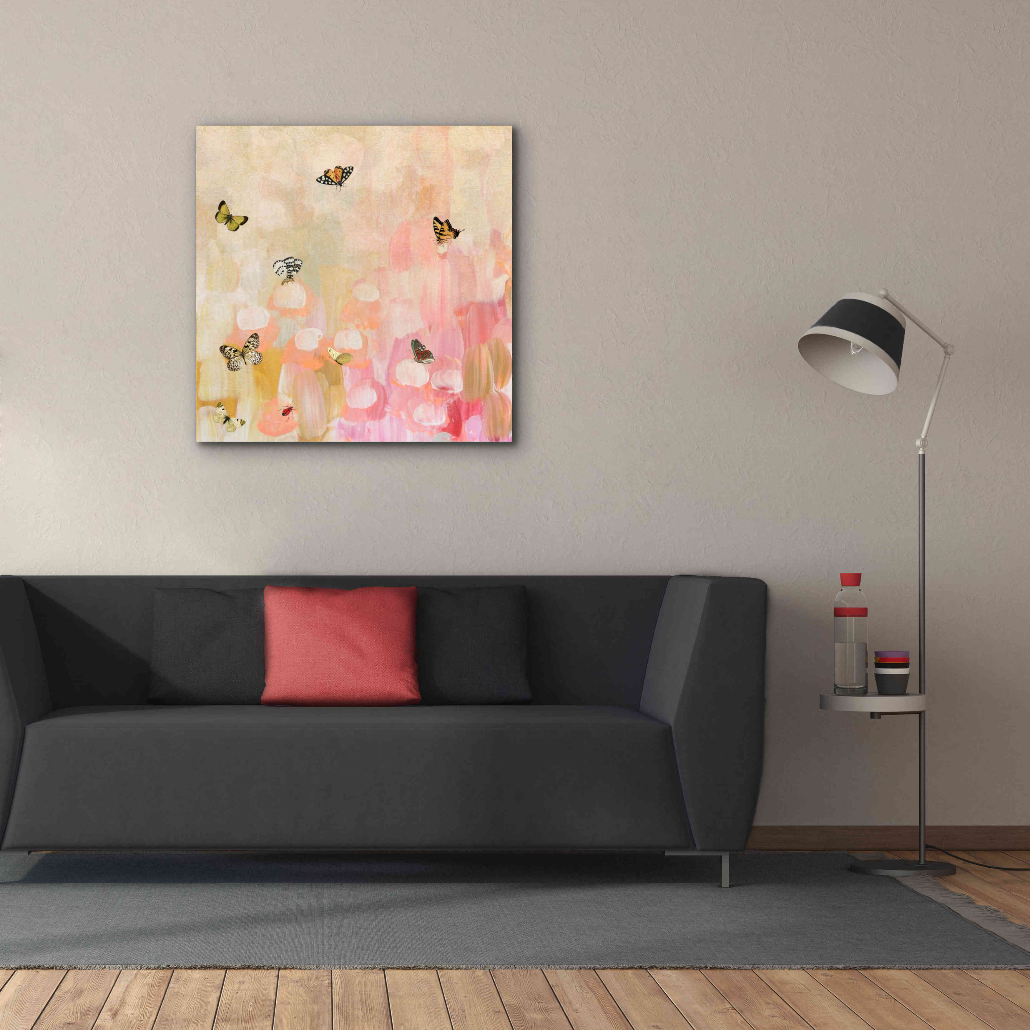 'Butterfly by 7' by Karen Smith Giclee Canvas Wall Art,37x37