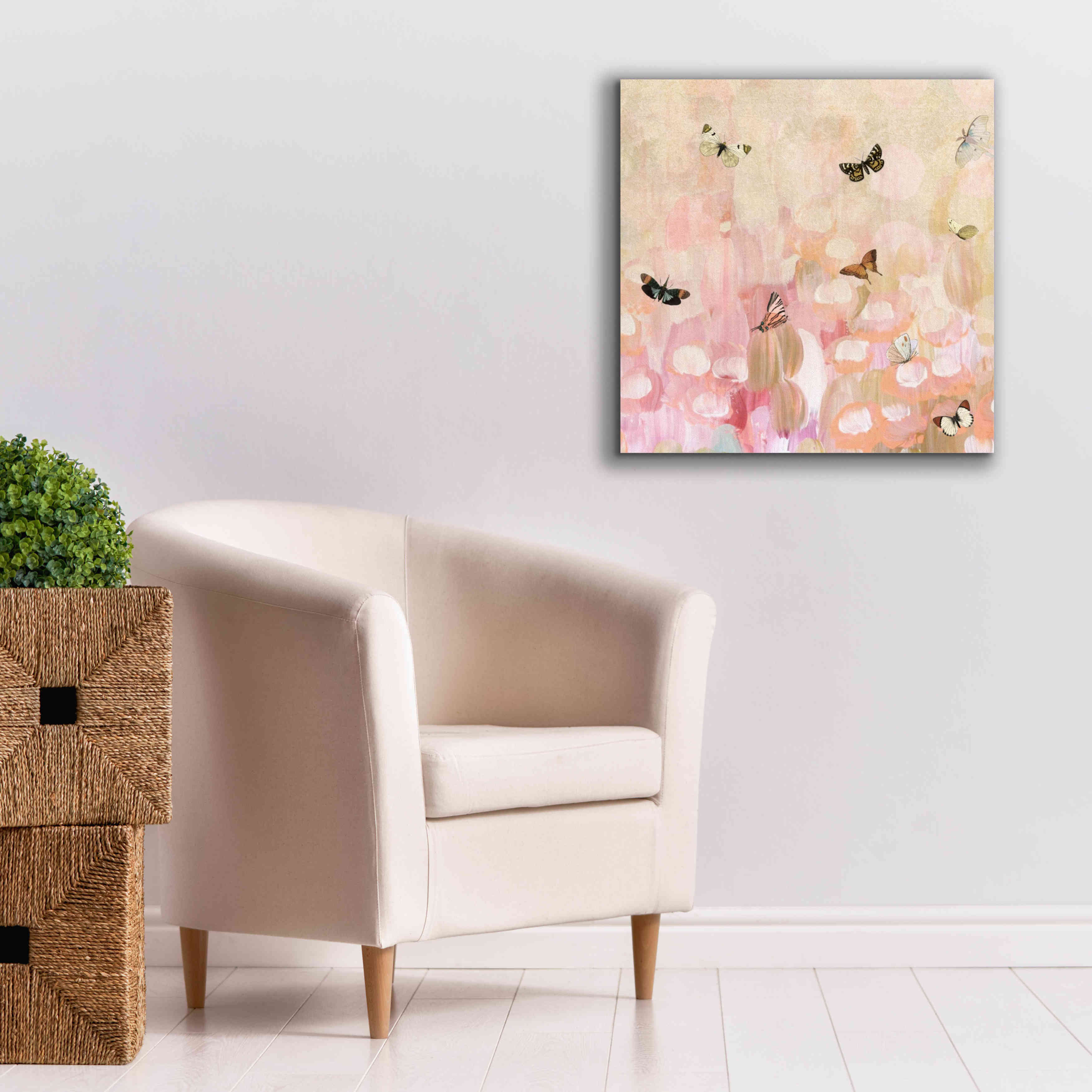 'Butterfly by 8' by Karen Smith Giclee Canvas Wall Art,26x26