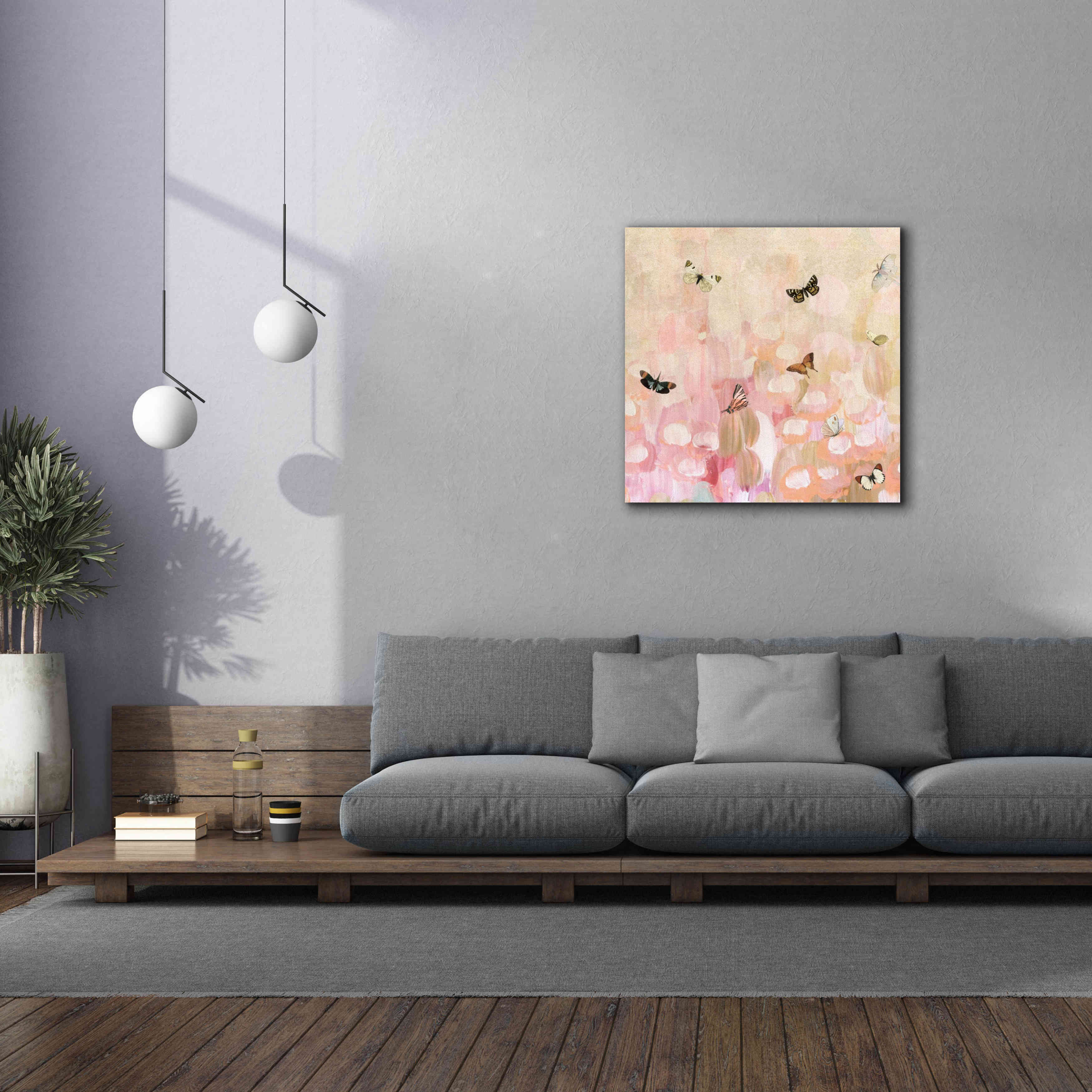 'Butterfly by 8' by Karen Smith Giclee Canvas Wall Art,37x37