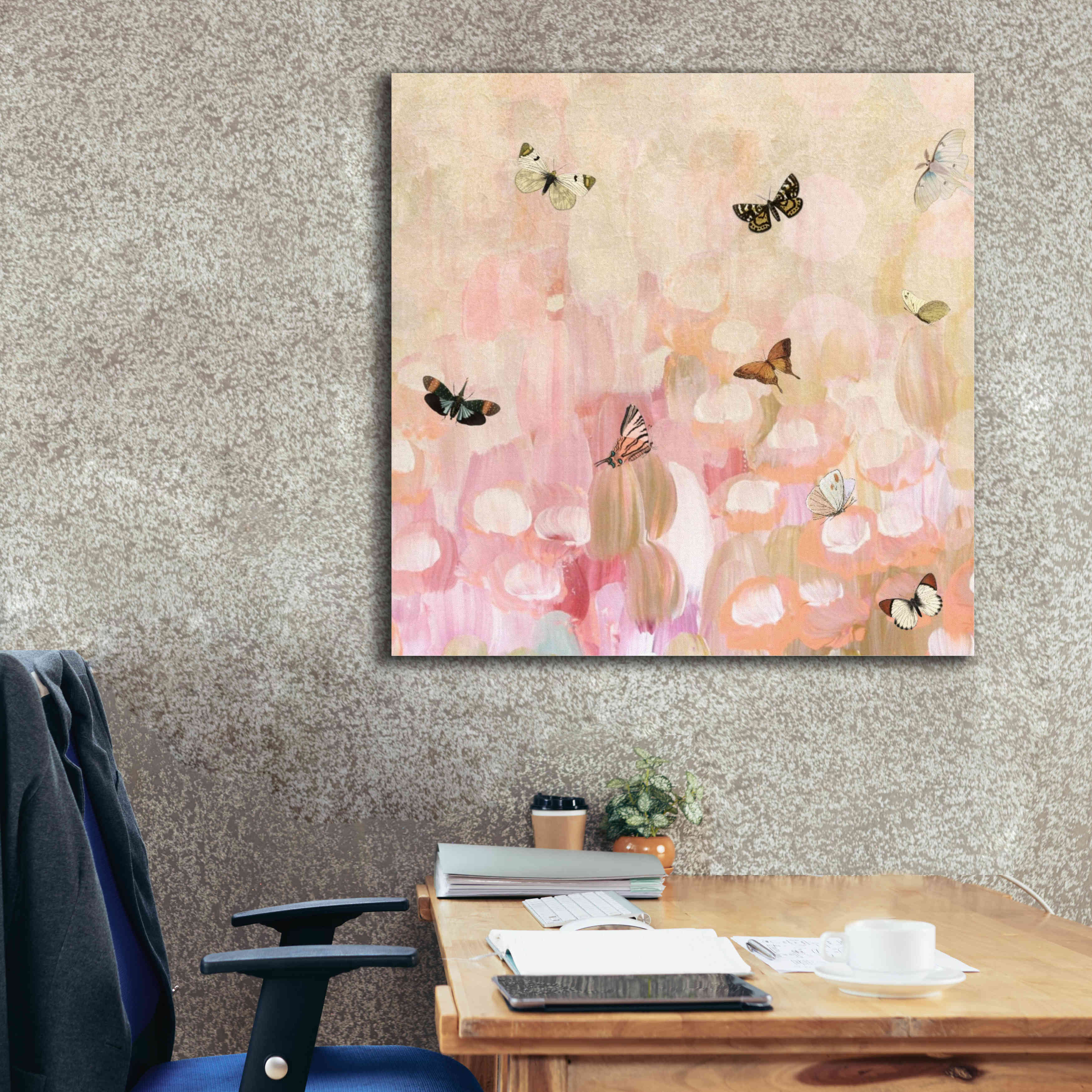 'Butterfly by 8' by Karen Smith Giclee Canvas Wall Art,37x37