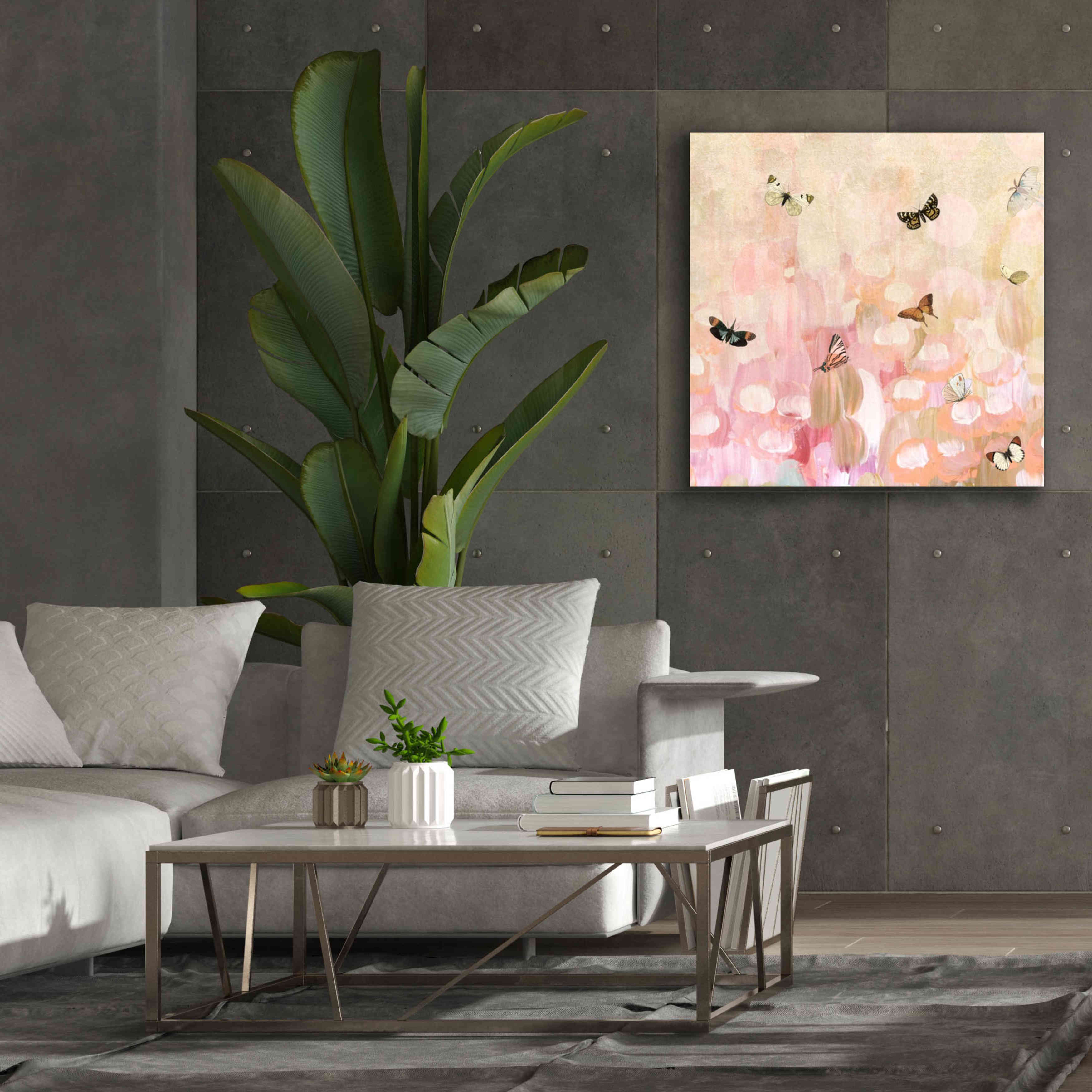 'Butterfly by 8' by Karen Smith Giclee Canvas Wall Art,37x37