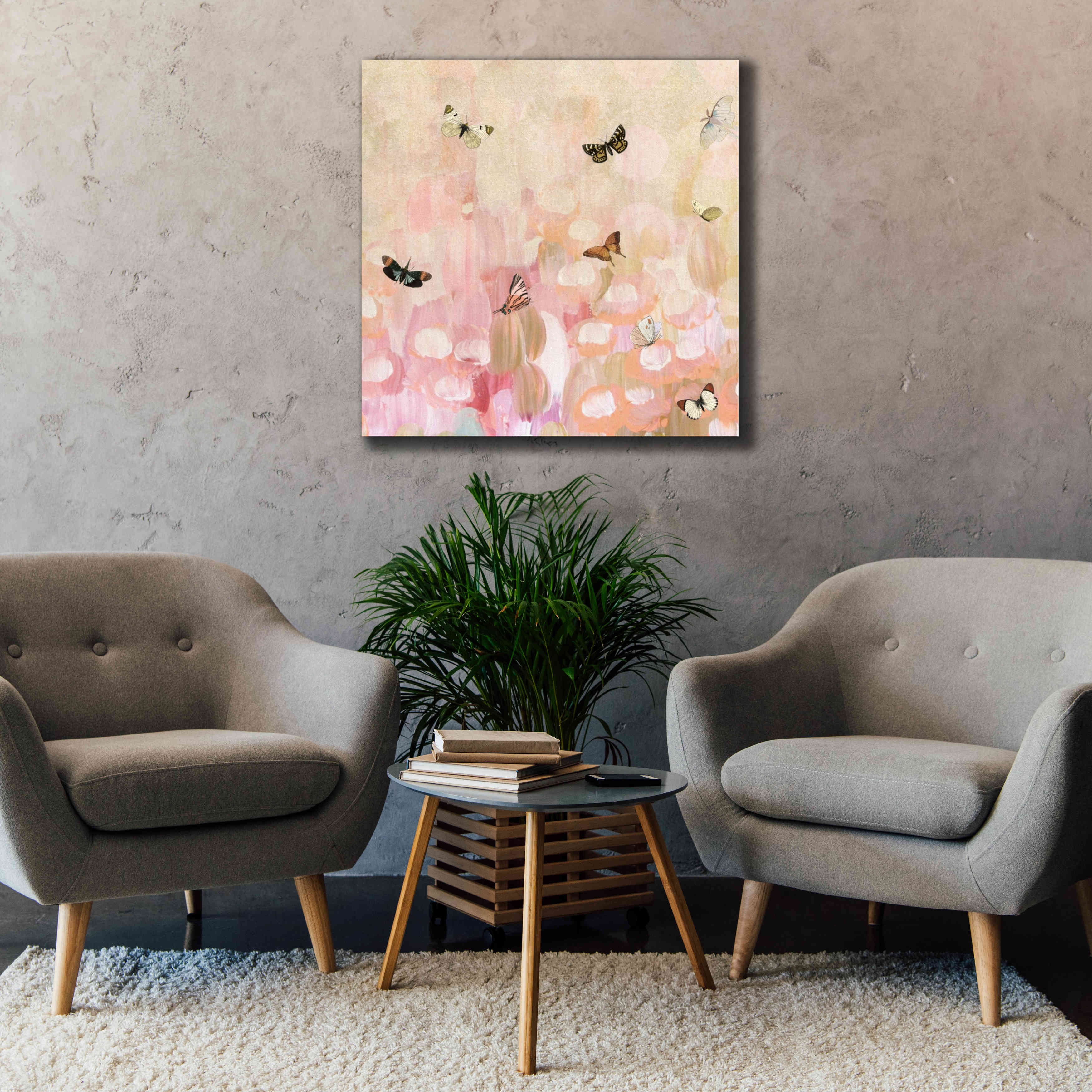 'Butterfly by 8' by Karen Smith Giclee Canvas Wall Art,37x37
