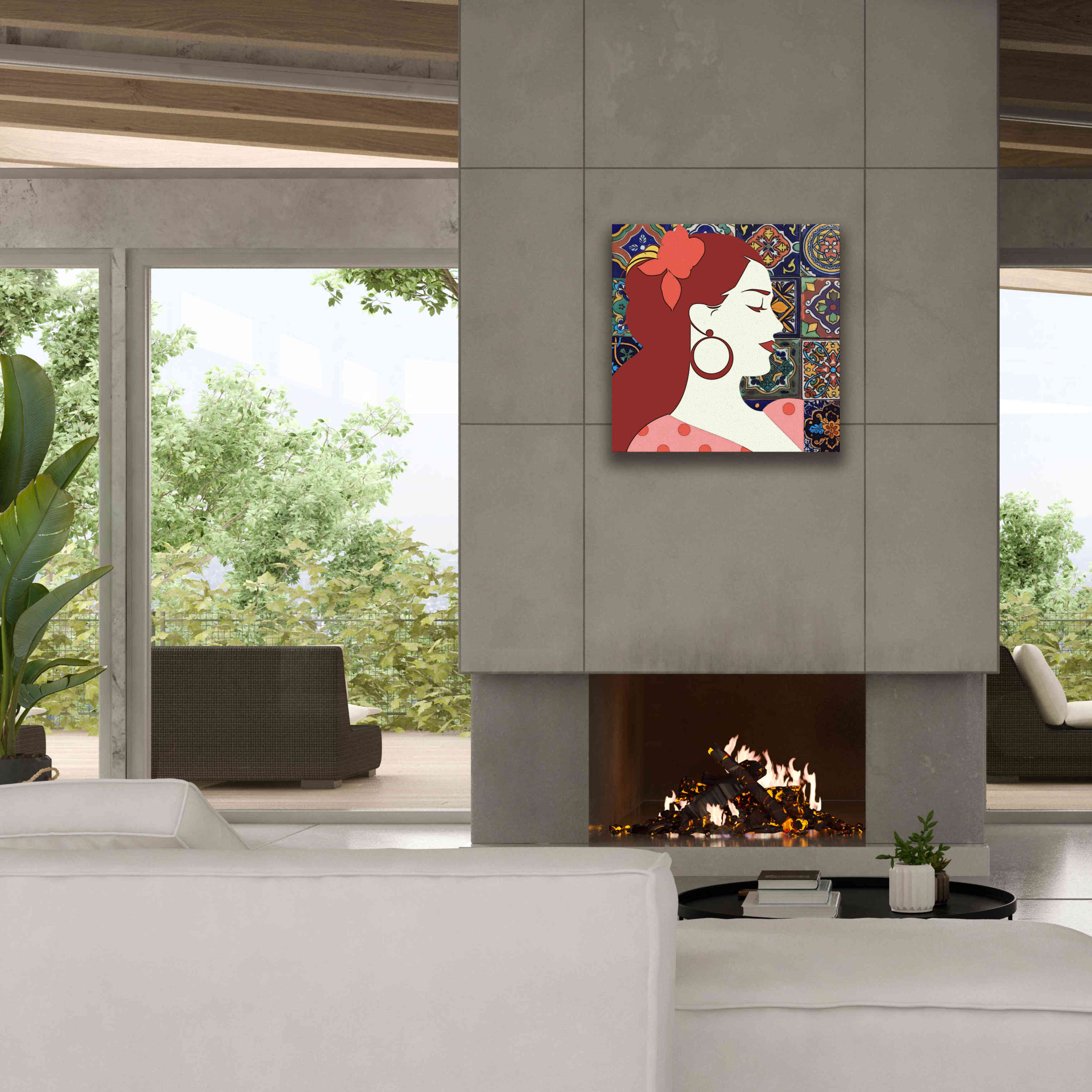 'Senorita 2' by Karen Smith Giclee Canvas Wall Art,26x26