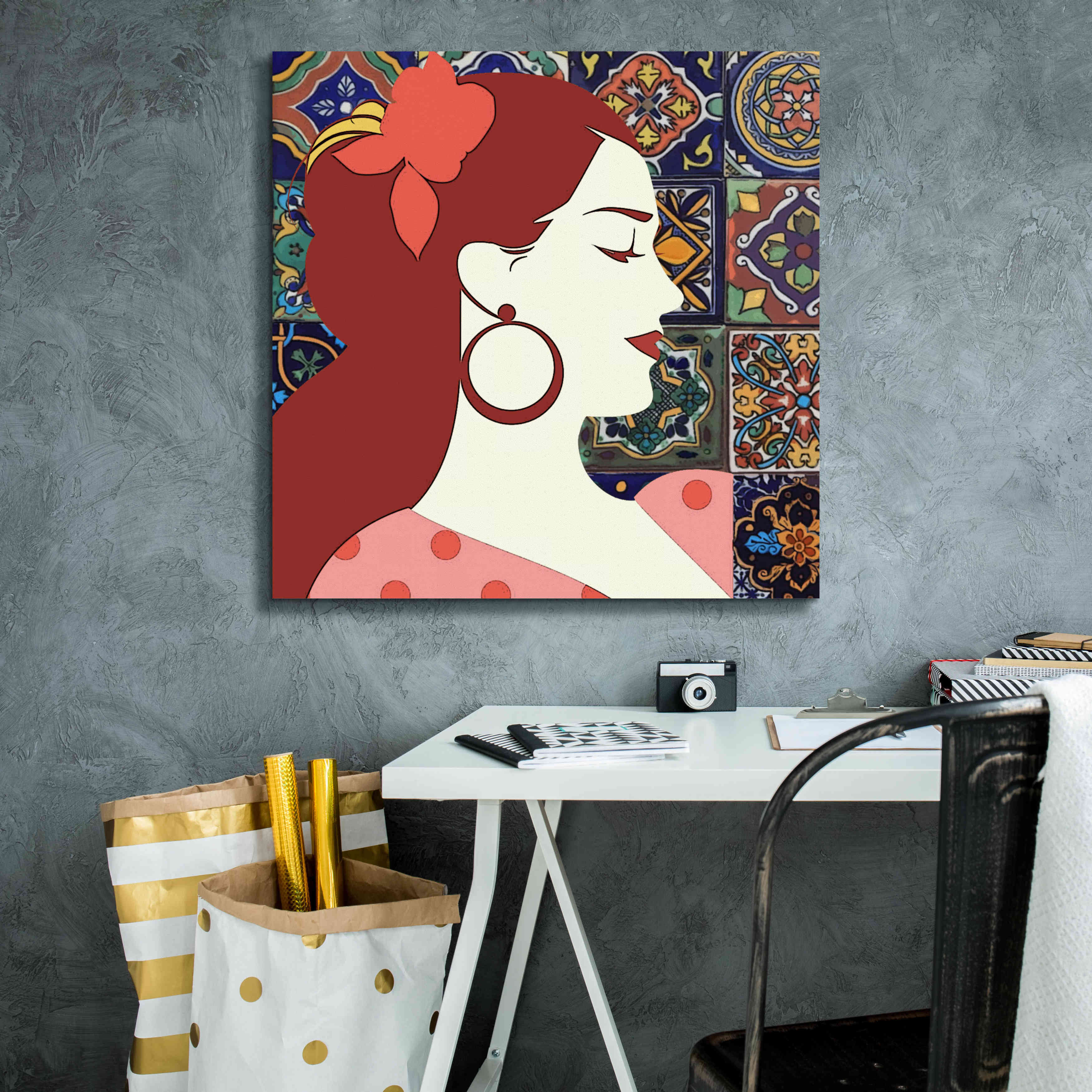 'Senorita 2' by Karen Smith Giclee Canvas Wall Art,26x26