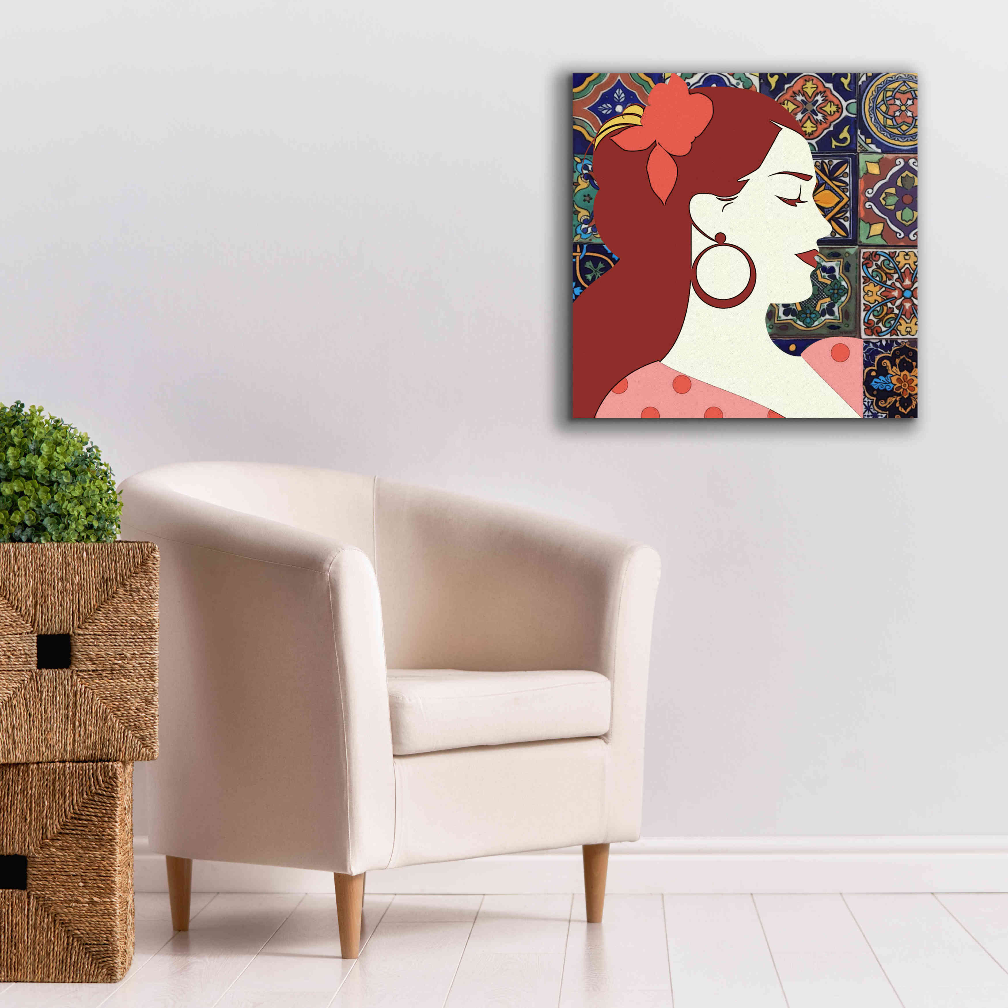 'Senorita 2' by Karen Smith Giclee Canvas Wall Art,26x26