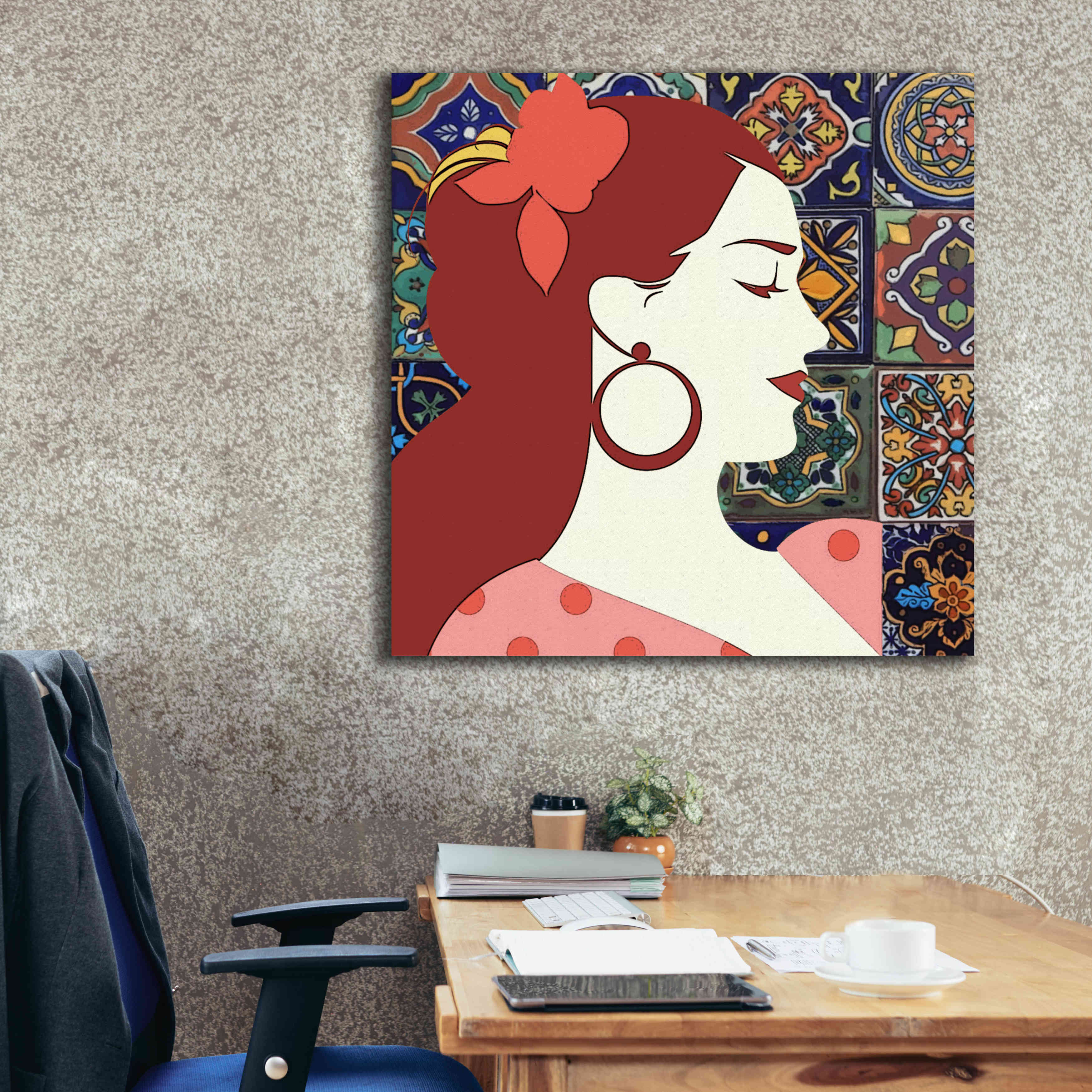 'Senorita 2' by Karen Smith Giclee Canvas Wall Art,37x37