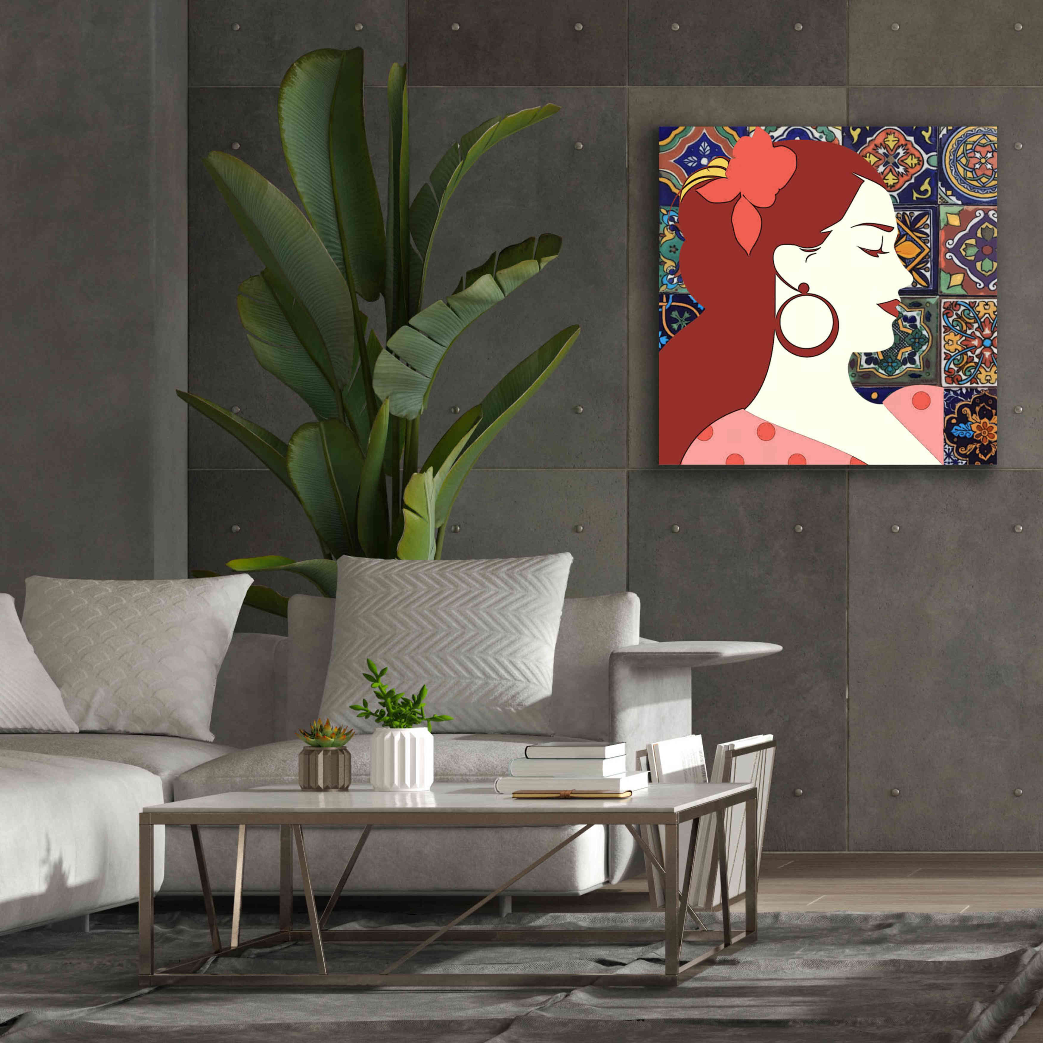 'Senorita 2' by Karen Smith Giclee Canvas Wall Art,37x37