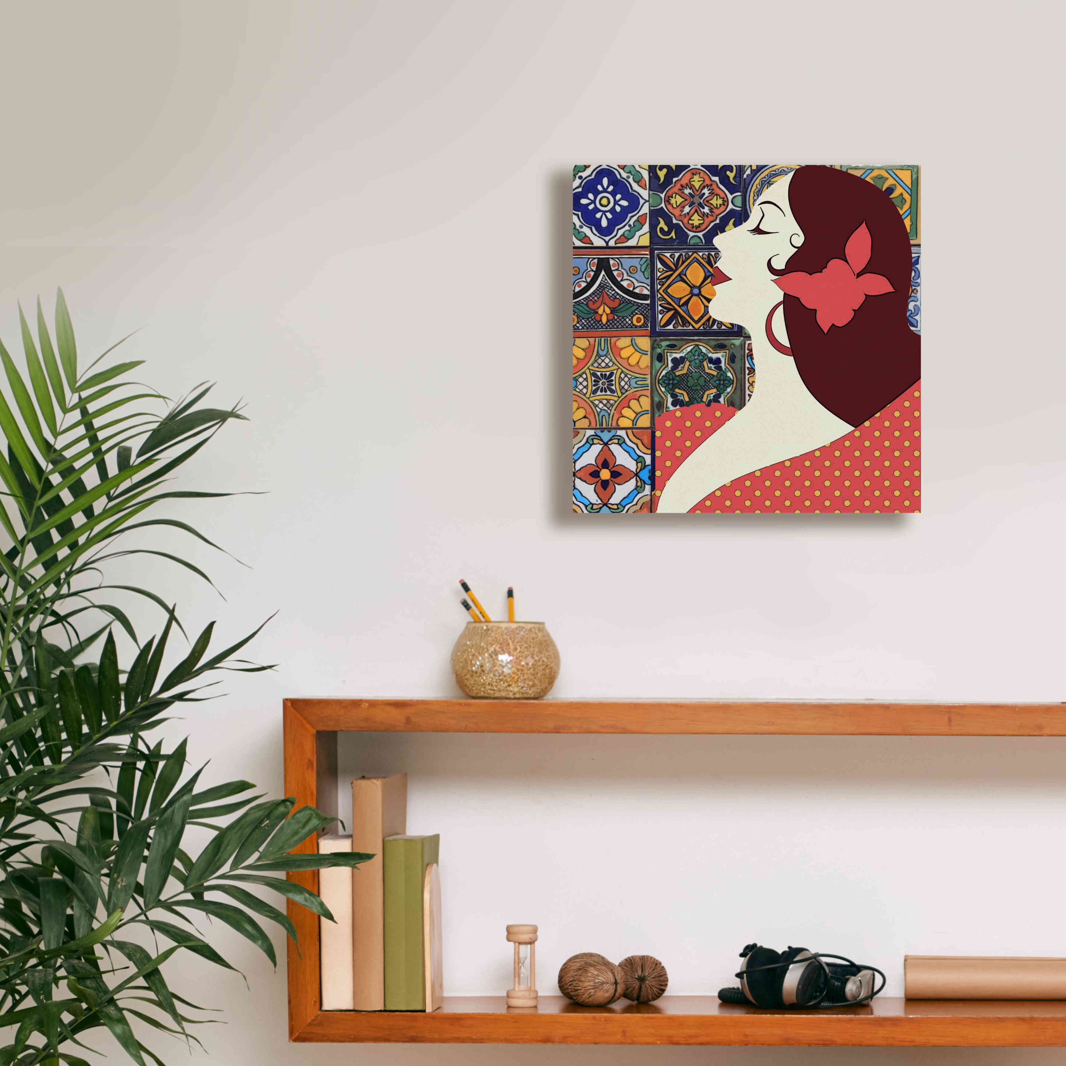 'Senorita 1' by Karen Smith Giclee Canvas Wall Art,12x12