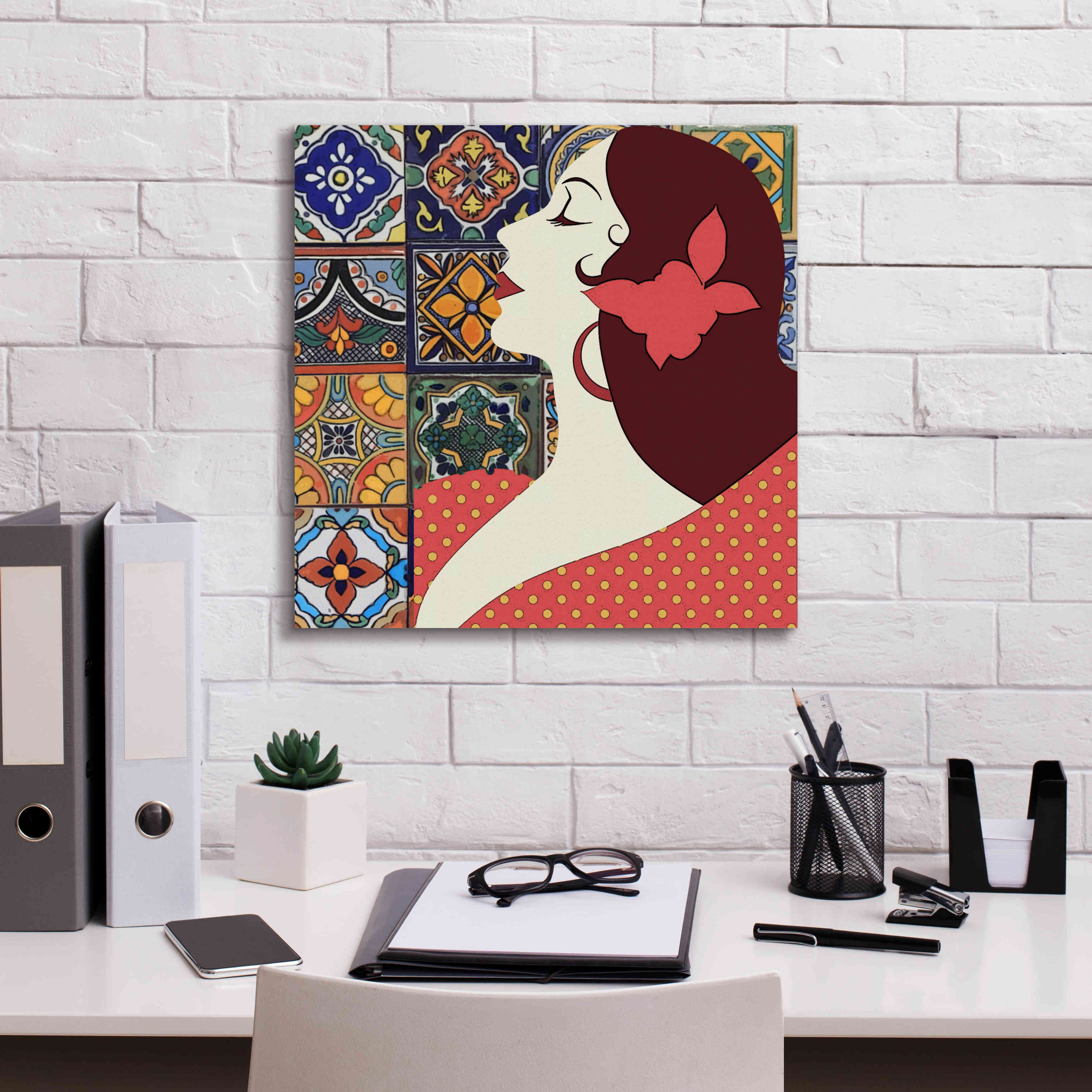 'Senorita 1' by Karen Smith Giclee Canvas Wall Art,18x18