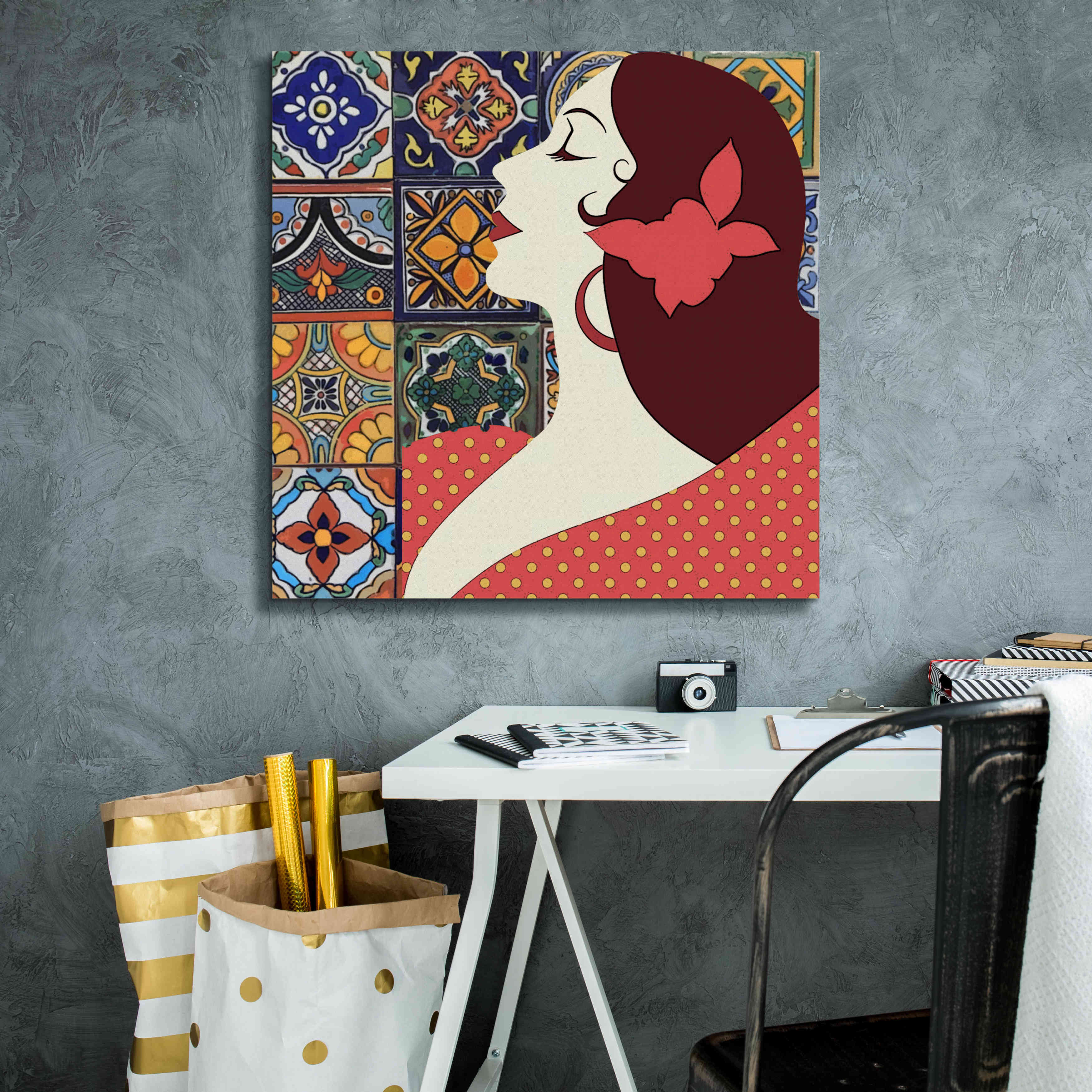 'Senorita 1' by Karen Smith Giclee Canvas Wall Art,26x26