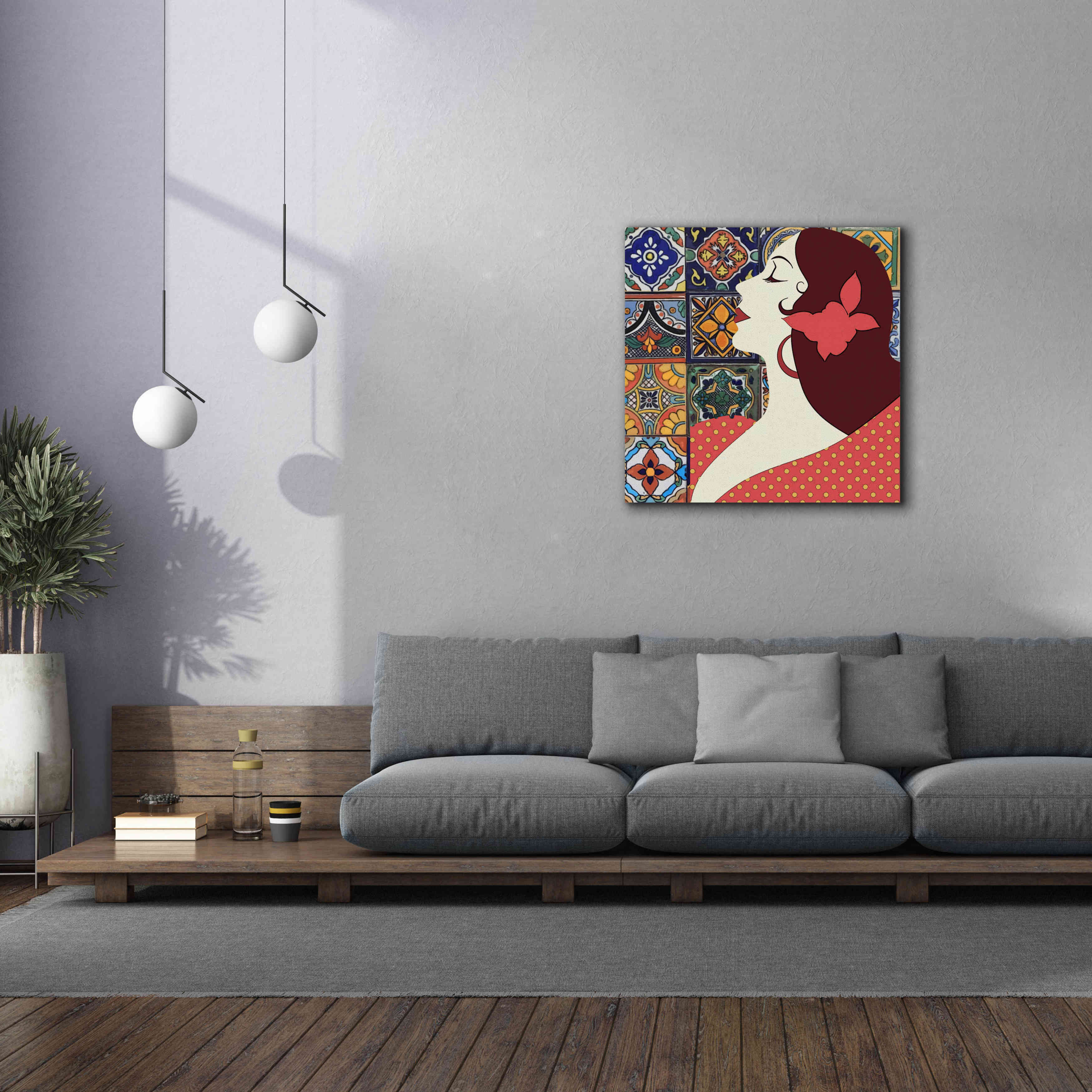 'Senorita 1' by Karen Smith Giclee Canvas Wall Art,37x37