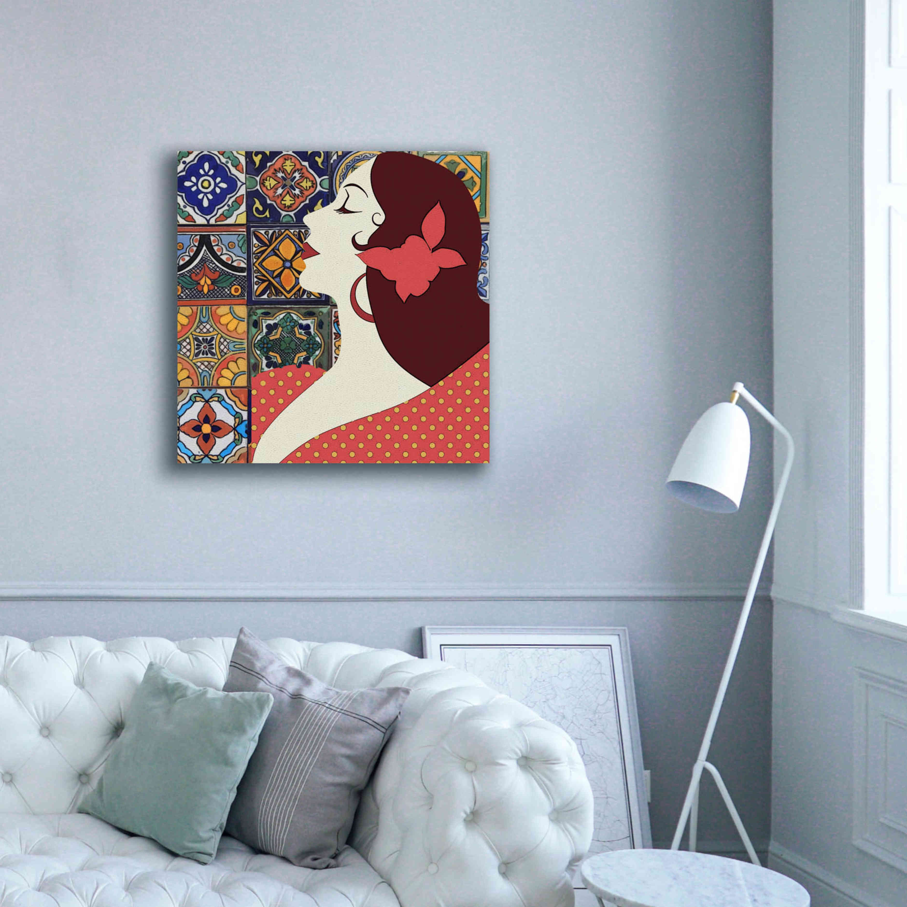 'Senorita 1' by Karen Smith Giclee Canvas Wall Art,37x37