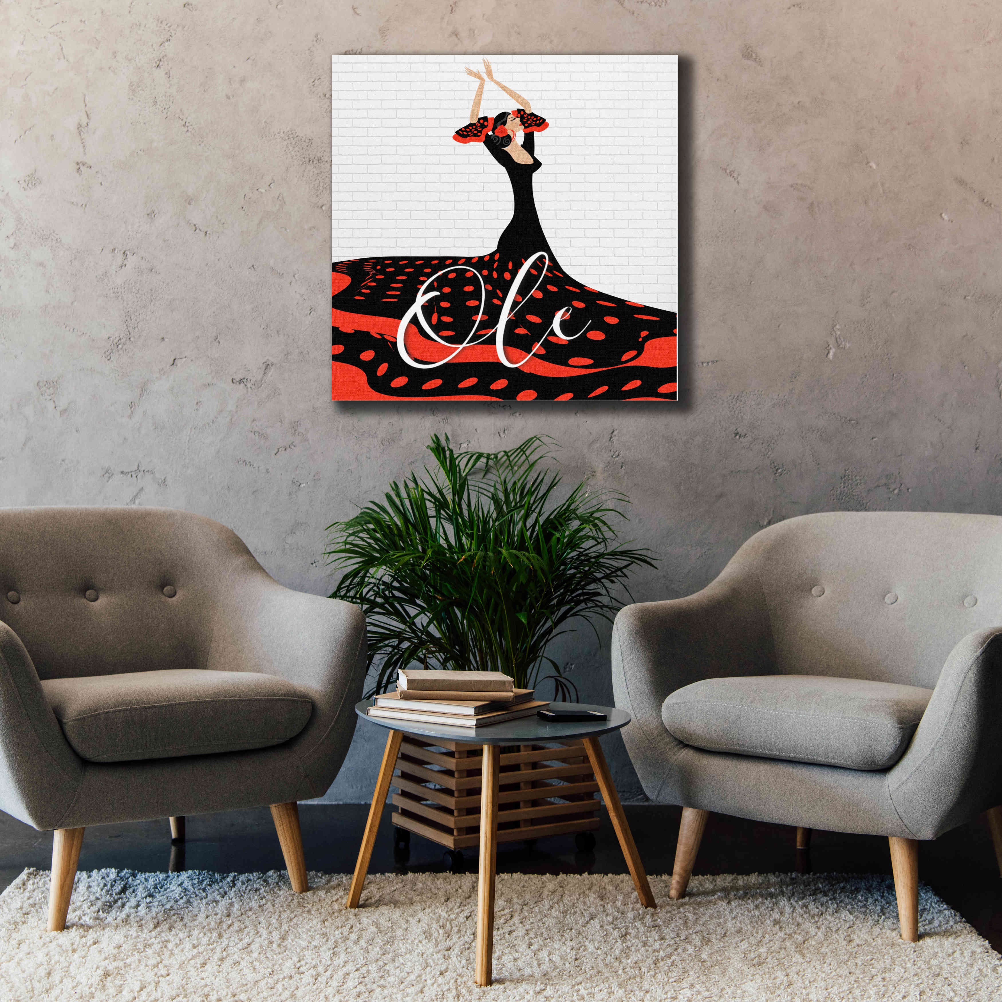 'Ole' by Karen Smith Giclee Canvas Wall Art,37x37