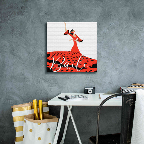 Image of 'Baile' by Karen Smith Giclee Canvas Wall Art,18x18