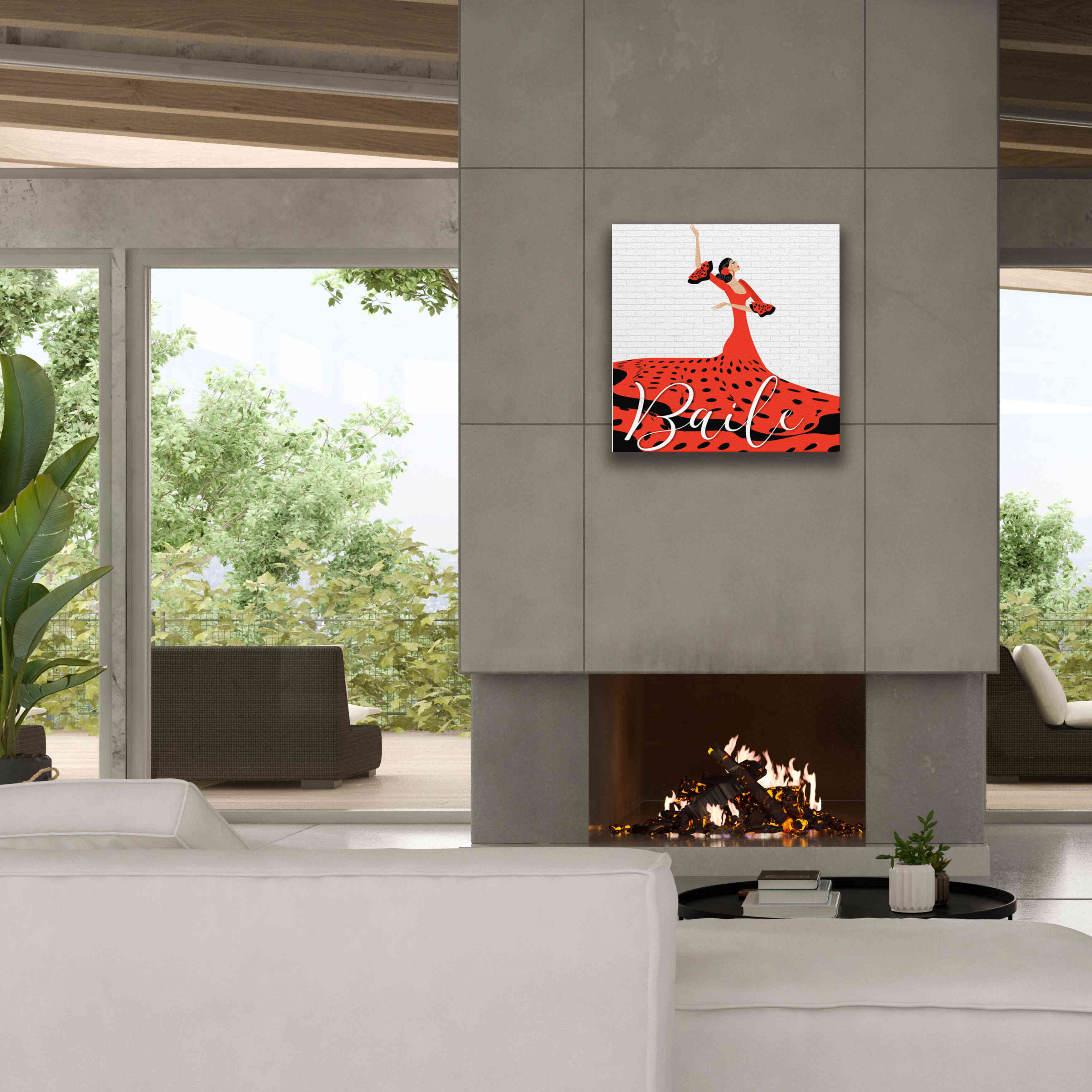 'Baile' by Karen Smith Giclee Canvas Wall Art,26x26