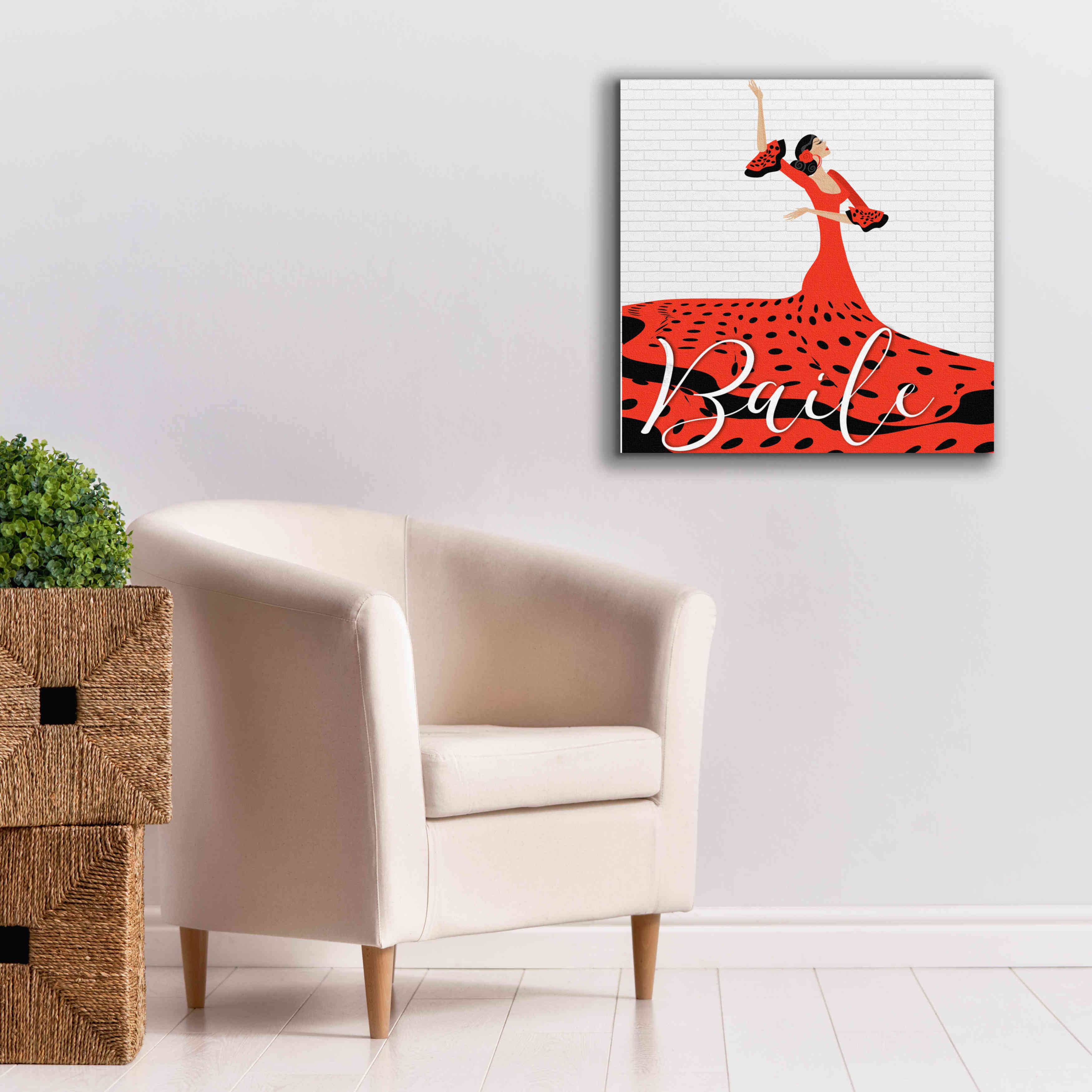 'Baile' by Karen Smith Giclee Canvas Wall Art,26x26