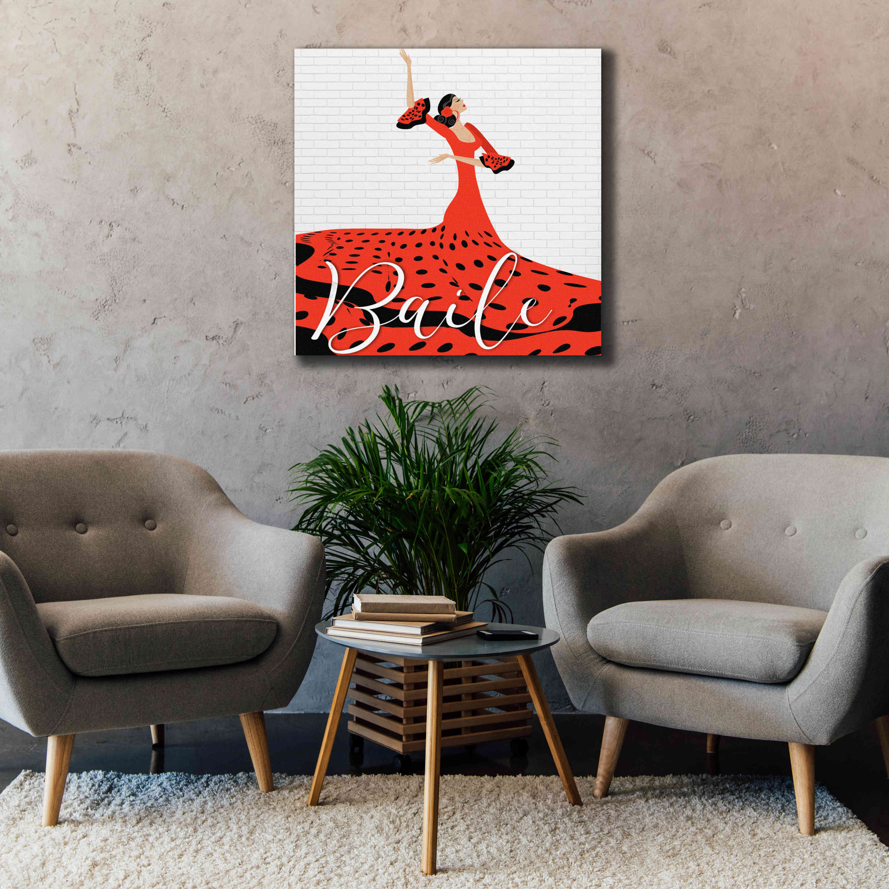 'Baile' by Karen Smith Giclee Canvas Wall Art,37x37