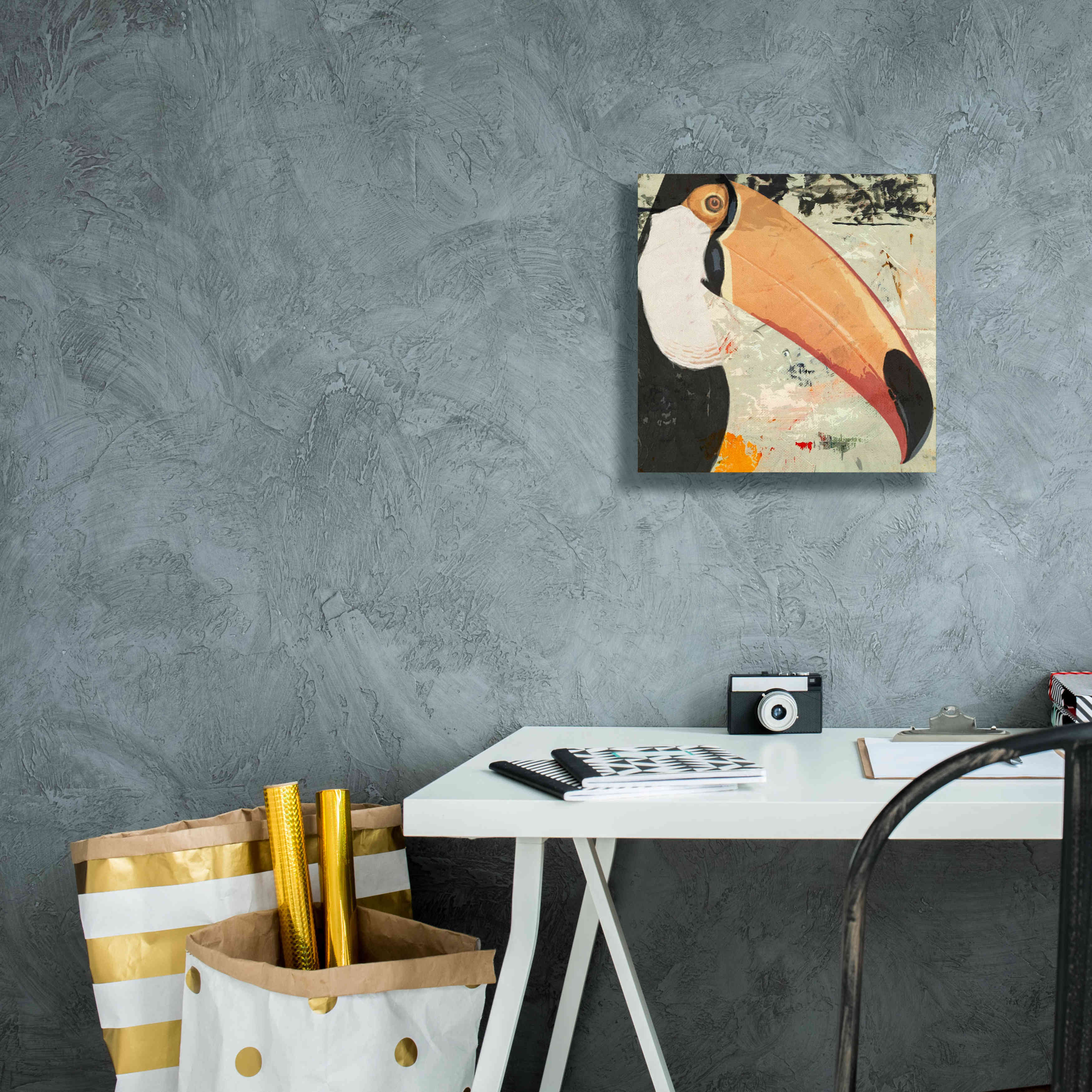 'Toucan Play 2' by Karen Smith Giclee Canvas Wall Art,12x12