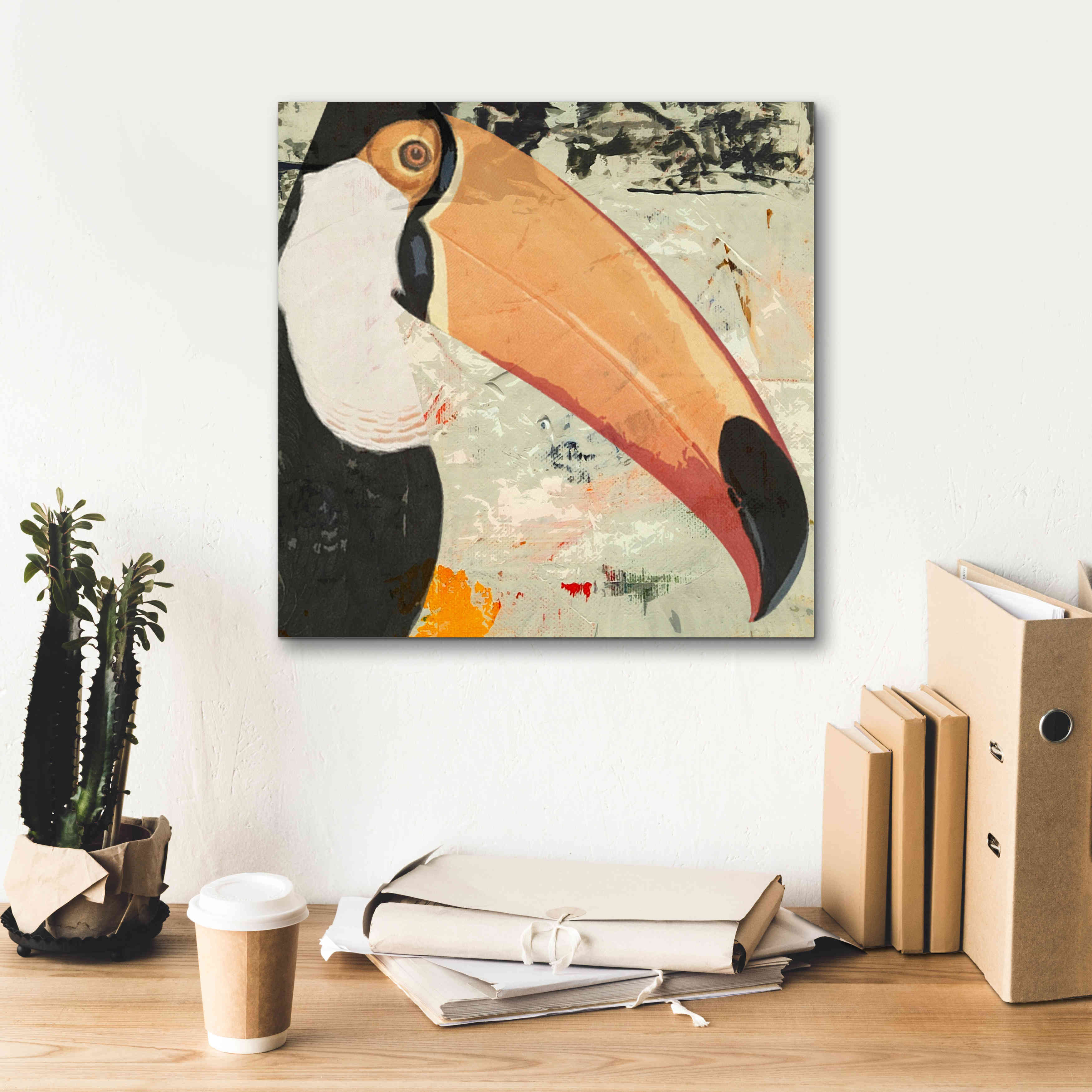 'Toucan Play 2' by Karen Smith Giclee Canvas Wall Art,18x18