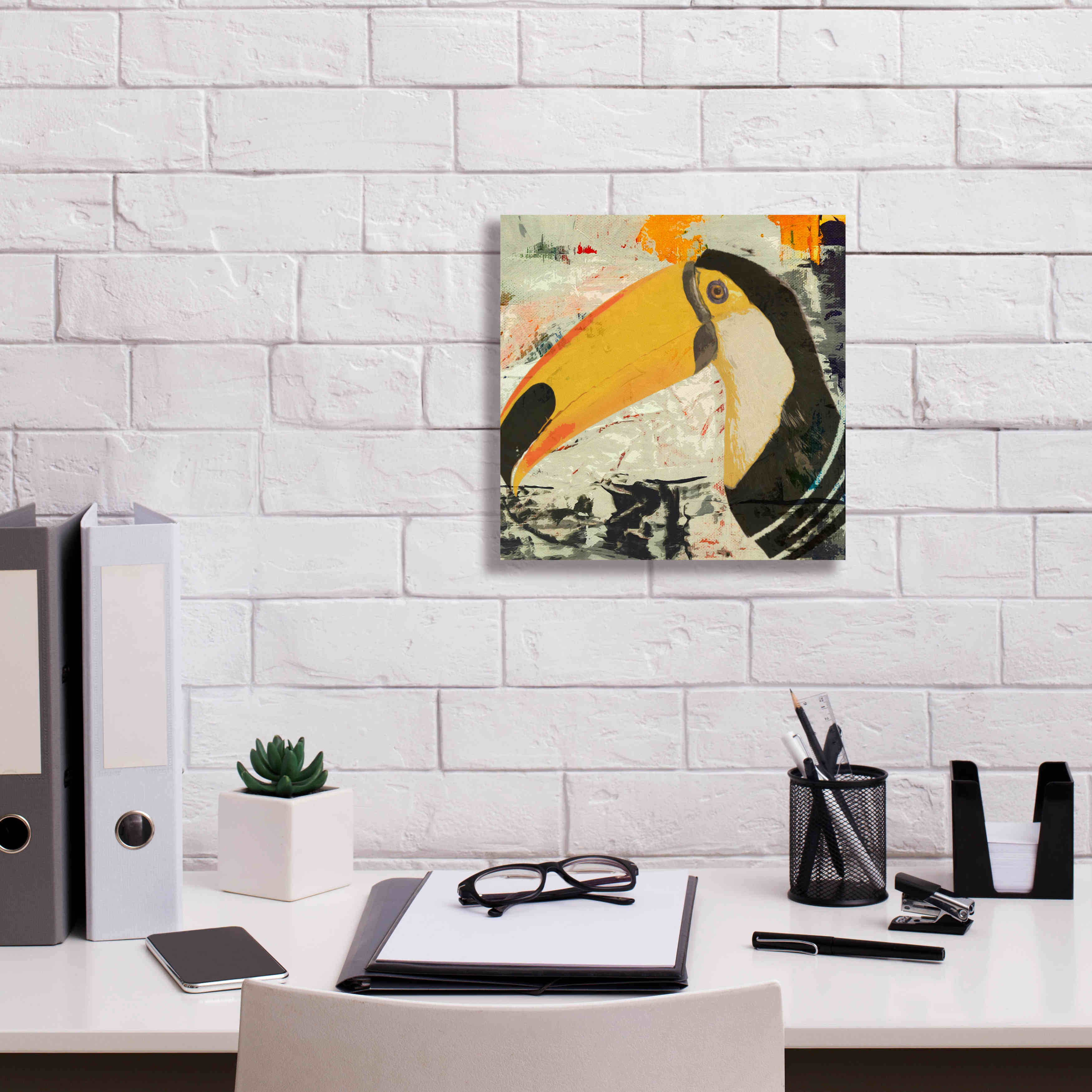 'Toucan Play 1' by Karen Smith Giclee Canvas Wall Art,12x12