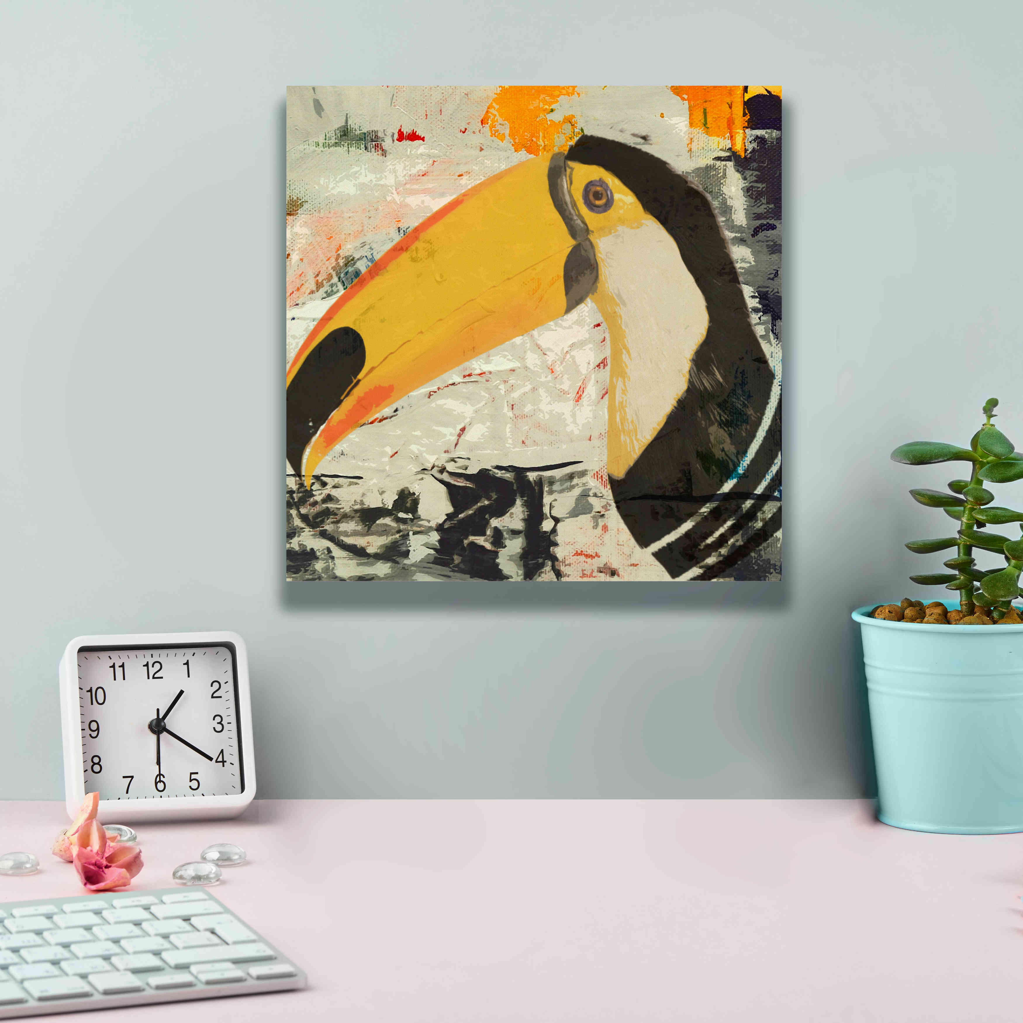 'Toucan Play 1' by Karen Smith Giclee Canvas Wall Art,12x12