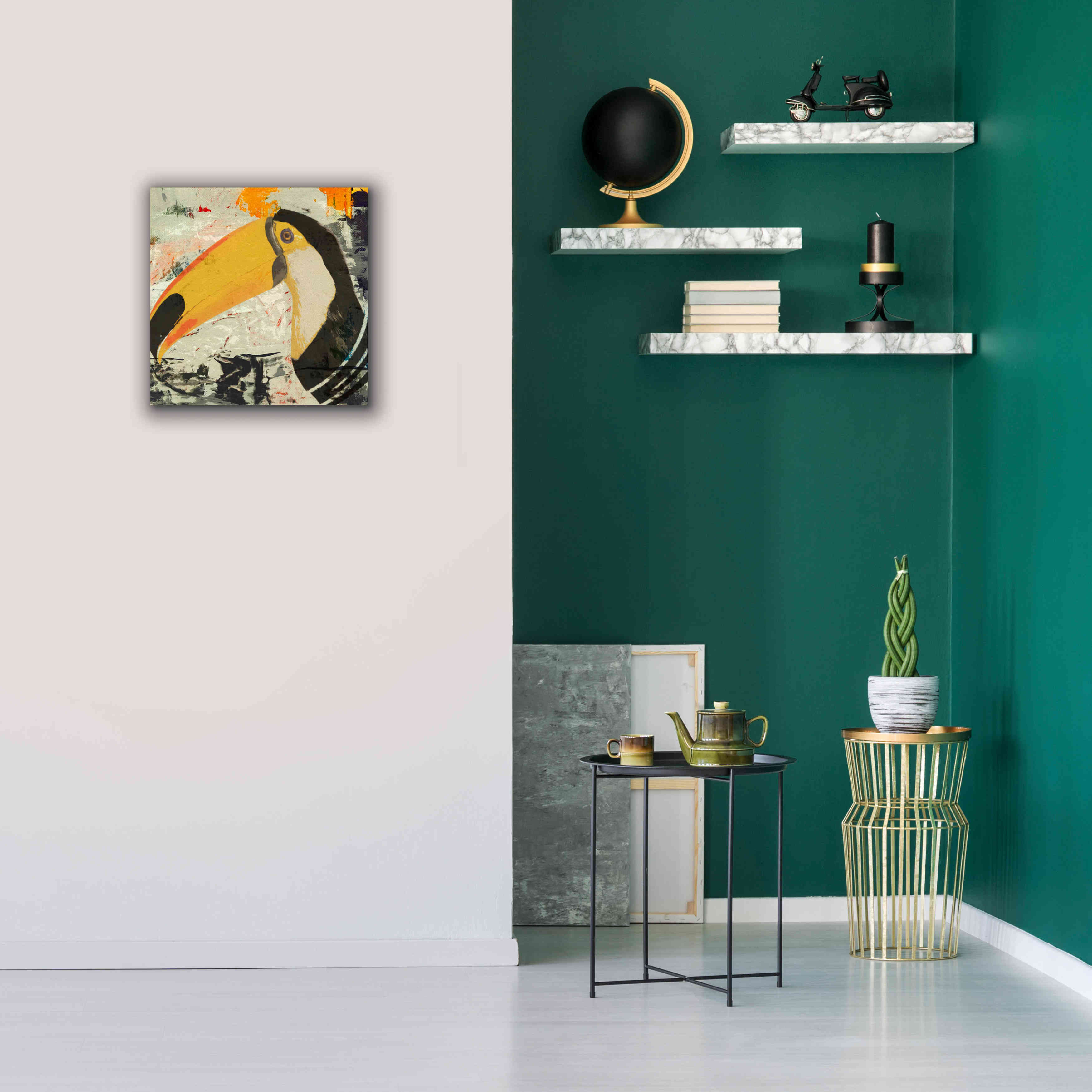 'Toucan Play 1' by Karen Smith Giclee Canvas Wall Art,18x18