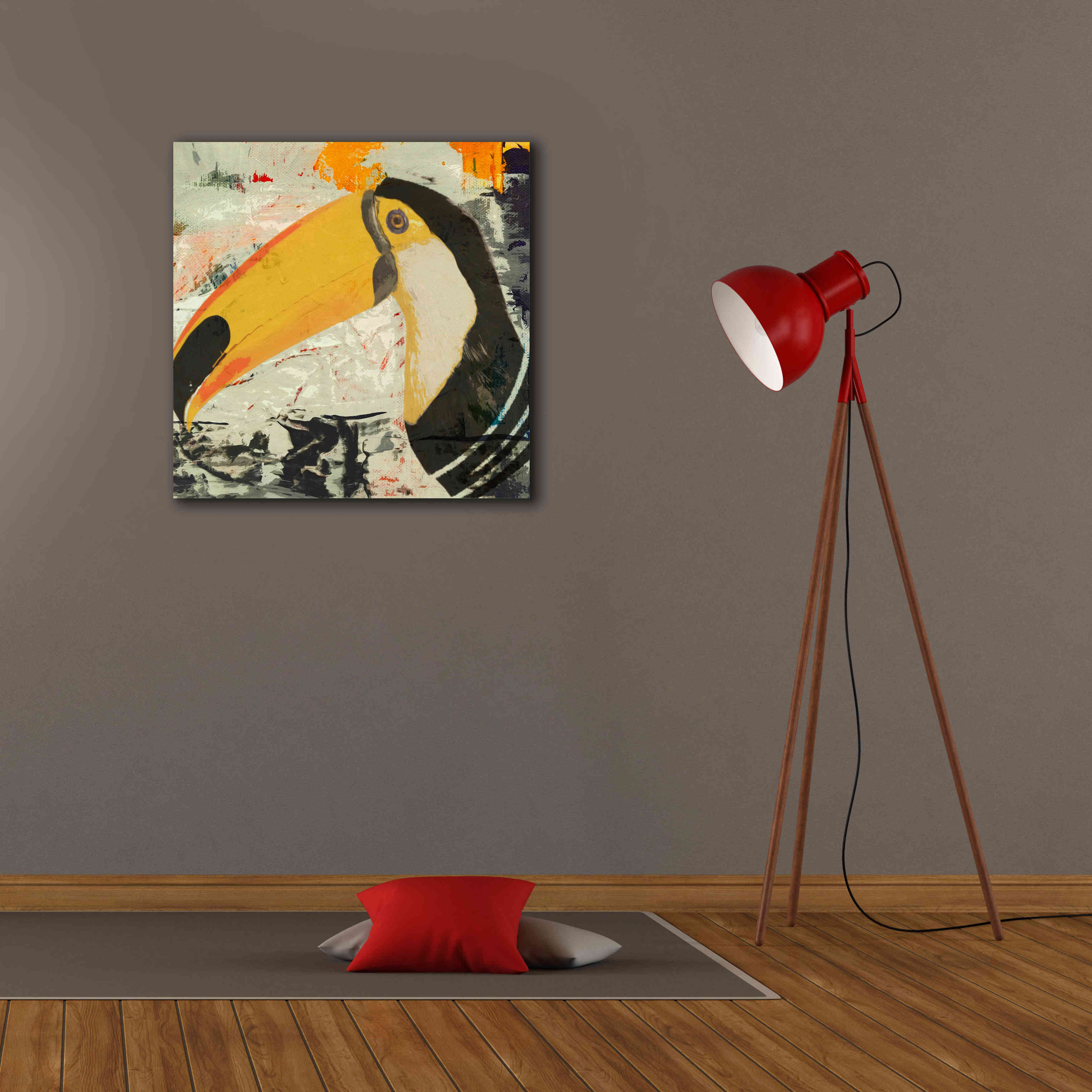 'Toucan Play 1' by Karen Smith Giclee Canvas Wall Art,26x26