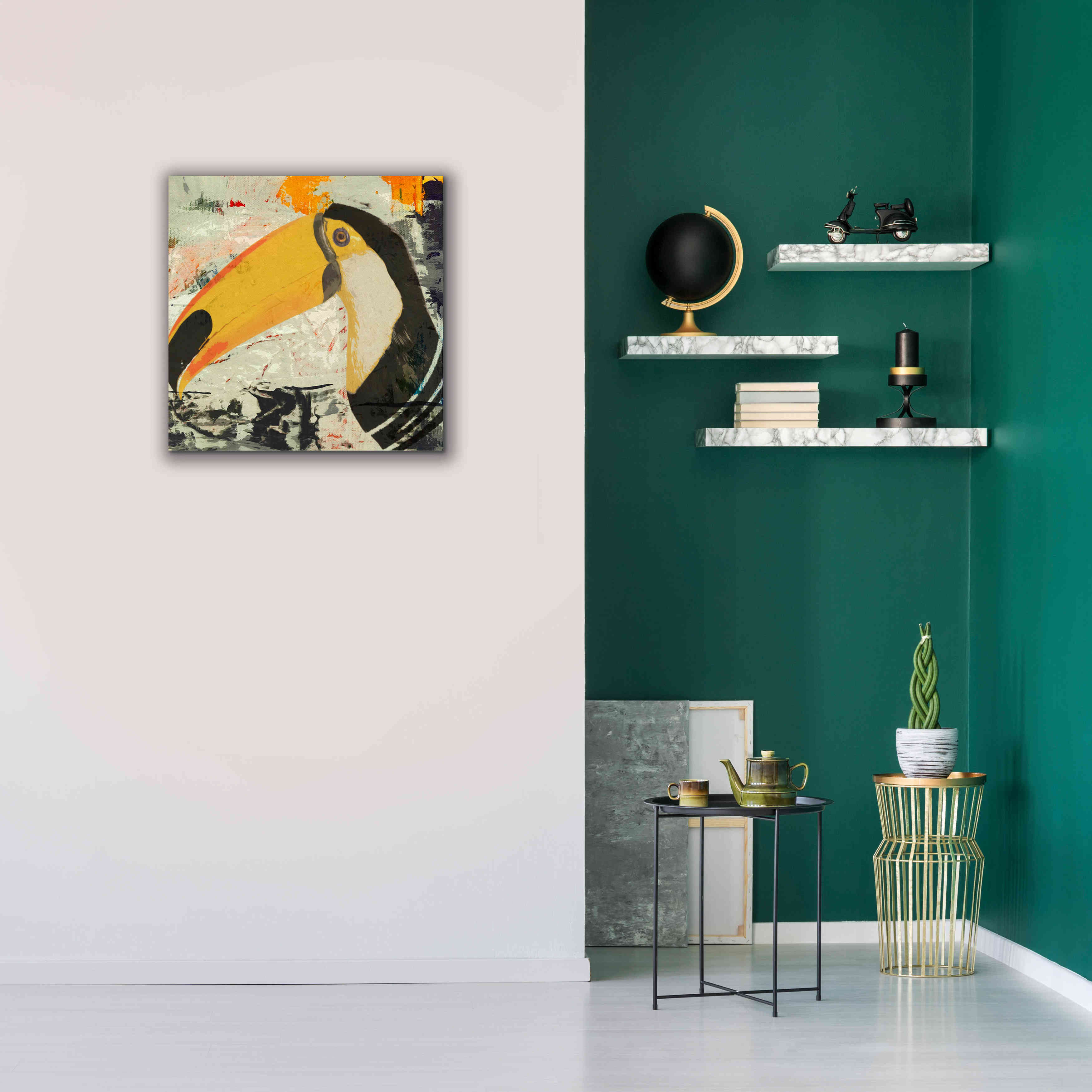 'Toucan Play 1' by Karen Smith Giclee Canvas Wall Art,26x26