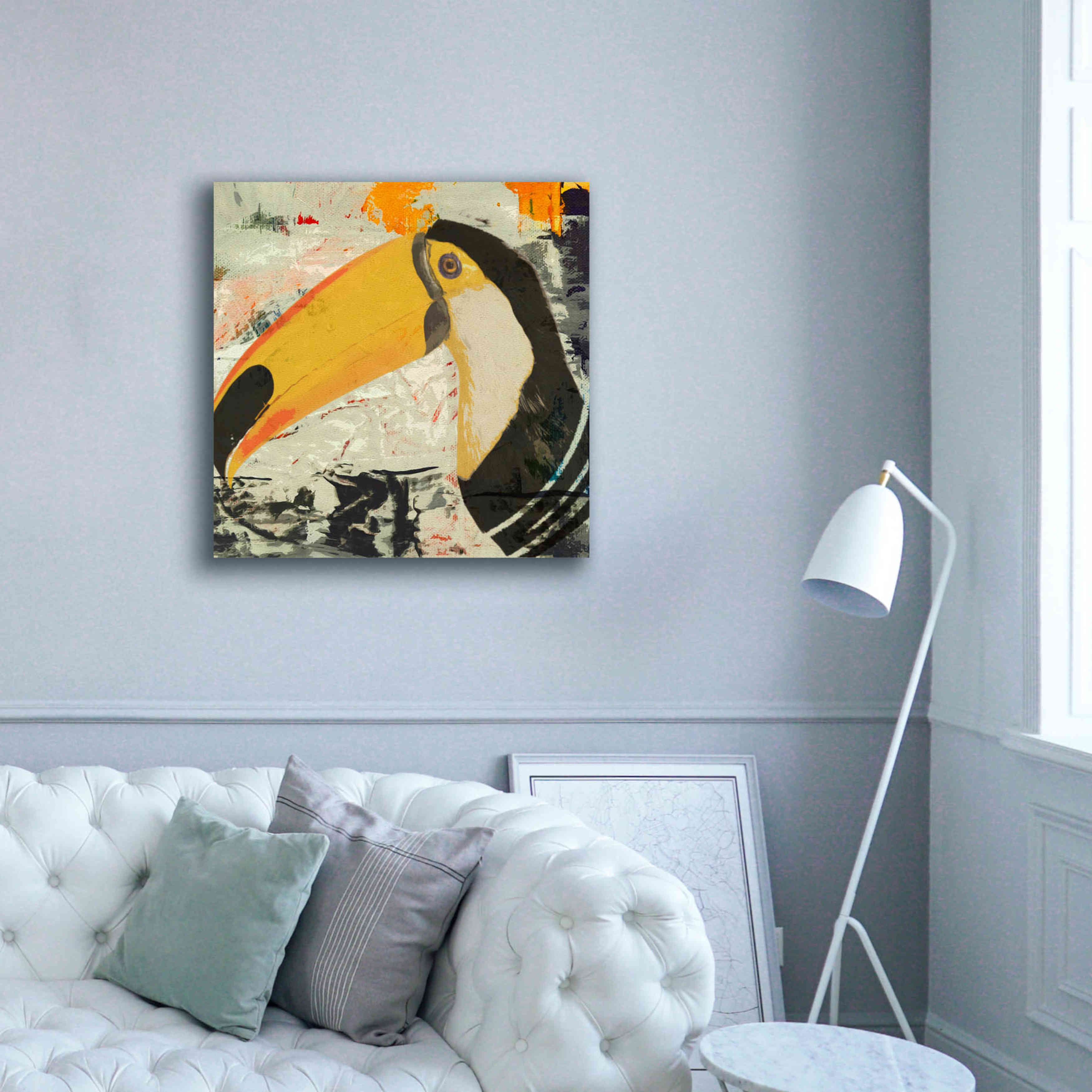 'Toucan Play 1' by Karen Smith Giclee Canvas Wall Art,37x37