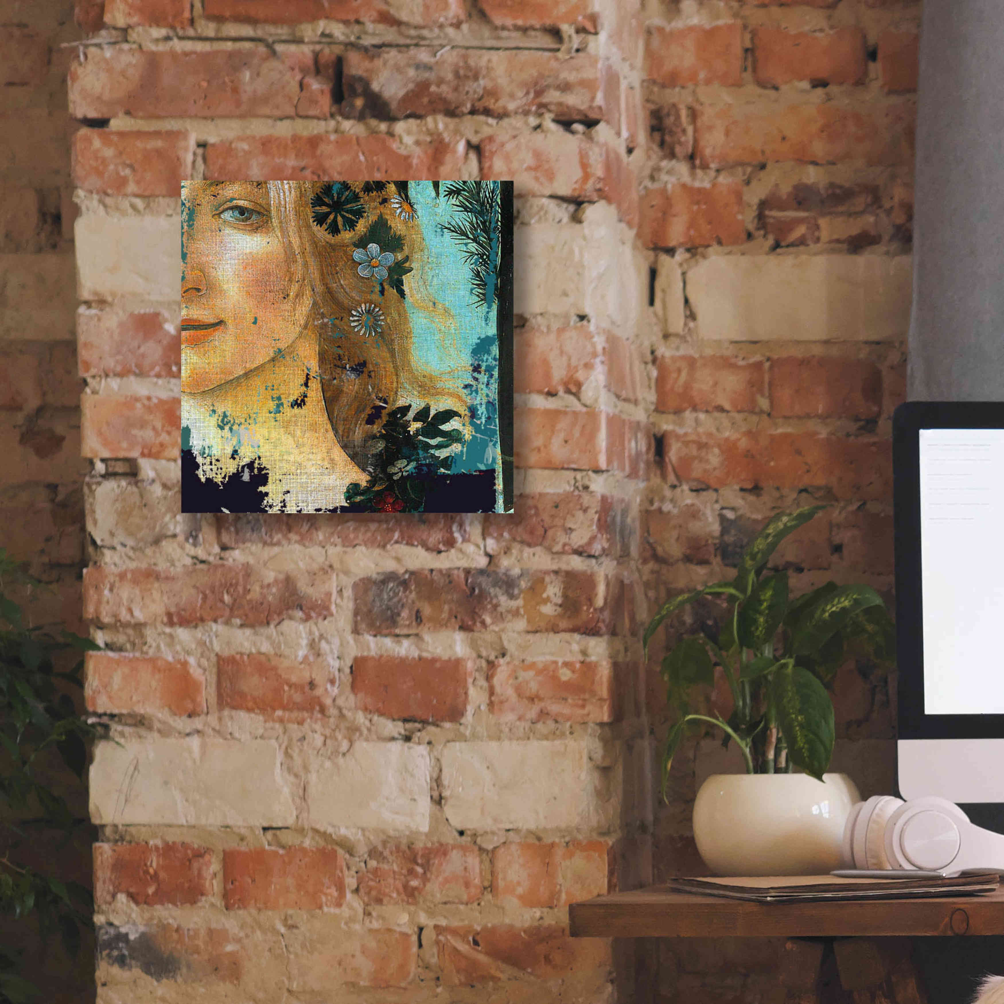 'Flower Lady' by Karen Smith Giclee Canvas Wall Art,12x12