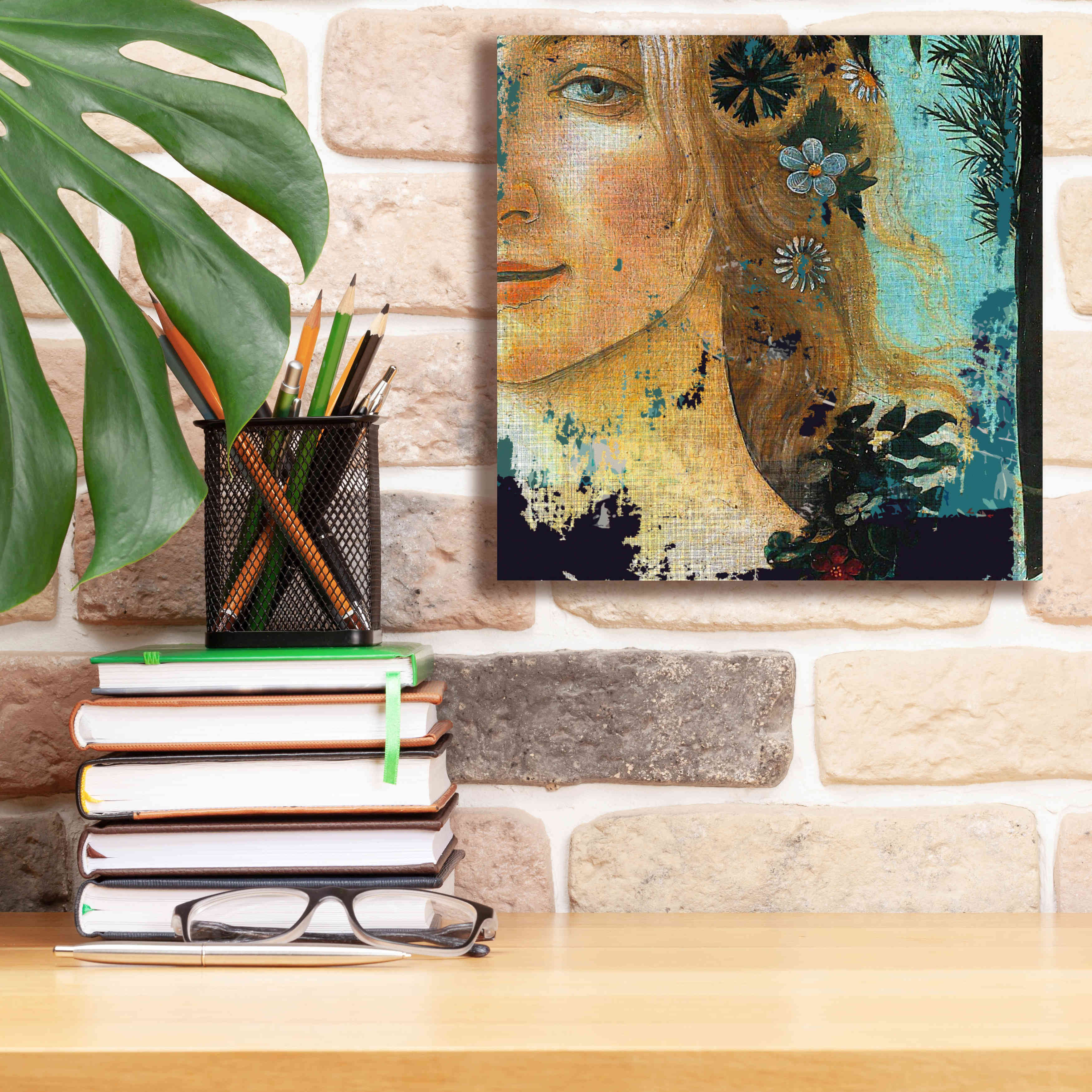 'Flower Lady' by Karen Smith Giclee Canvas Wall Art,12x12