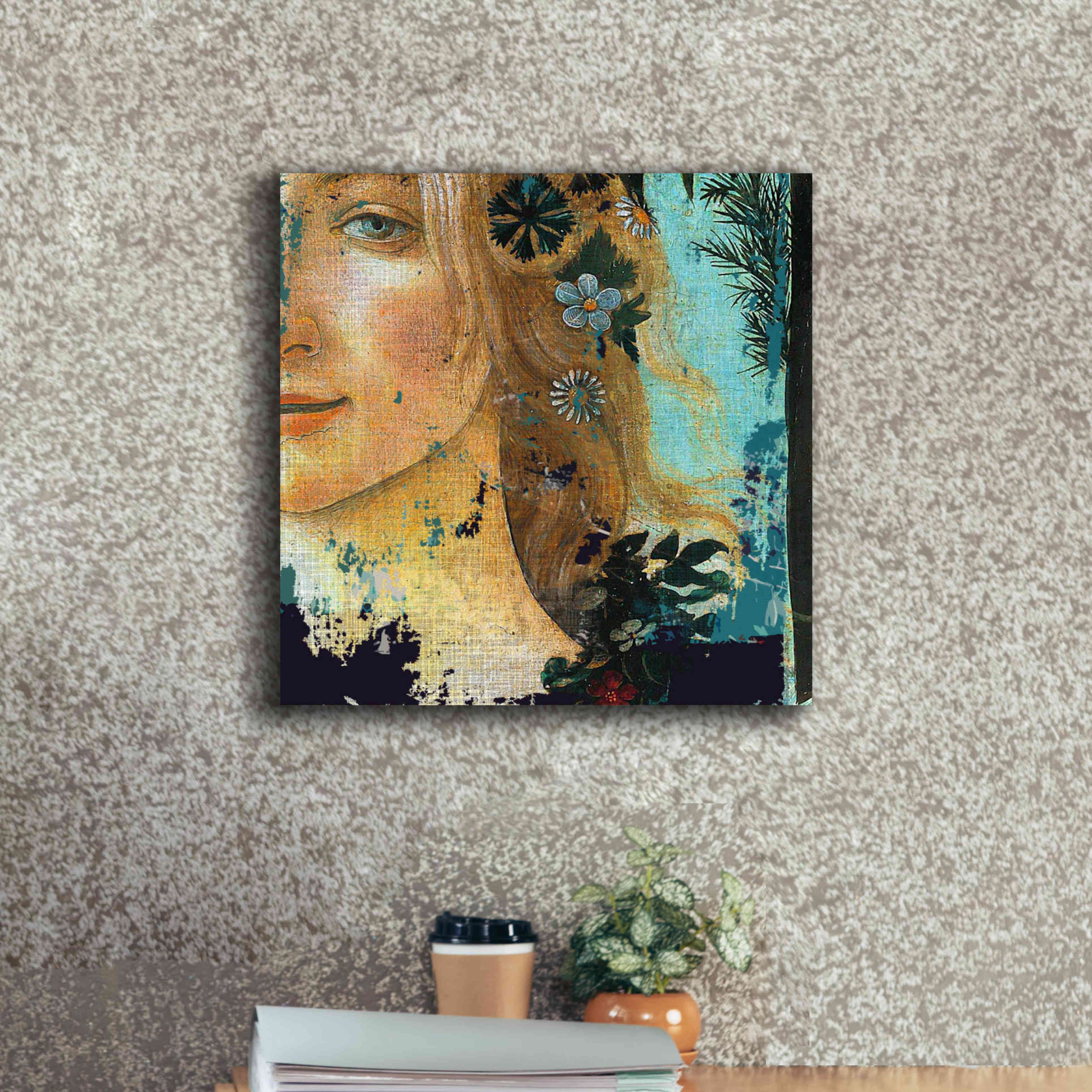 'Flower Lady' by Karen Smith Giclee Canvas Wall Art,18x18